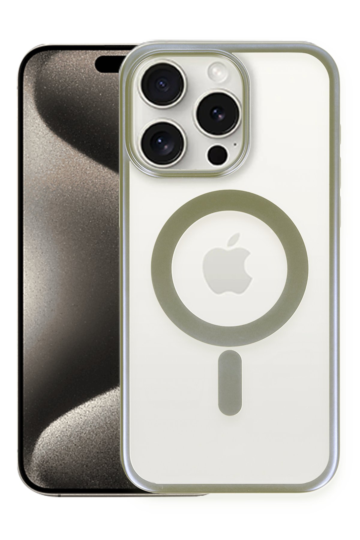 Newface iPhone 15 Pro Max Kılıf Optimum Silikon - Lacivert