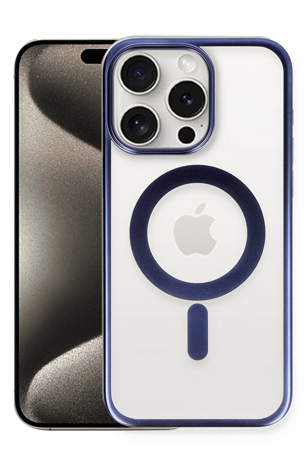 Newface iPhone 15 Pro Max Kılıf Aras Deri Kapak - Siyah