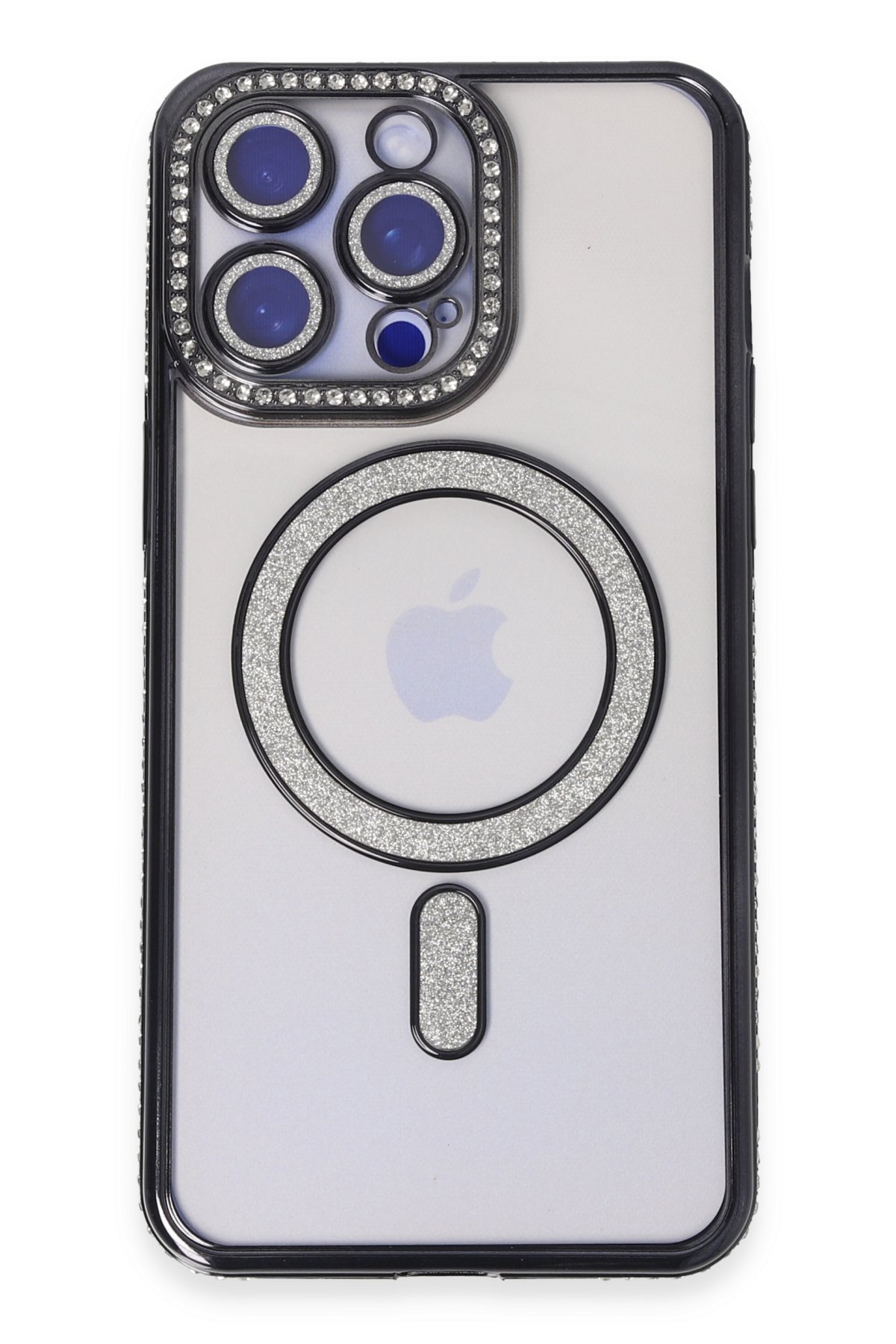 Newface iPhone 15 Pro Max Kılıf Erozi Magsafe Kapak - Siyah