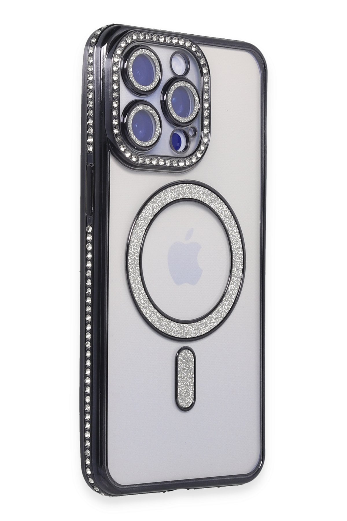 Newface iPhone 15 Pro Max Kılıf Erozi Magsafe Kapak - Siyah