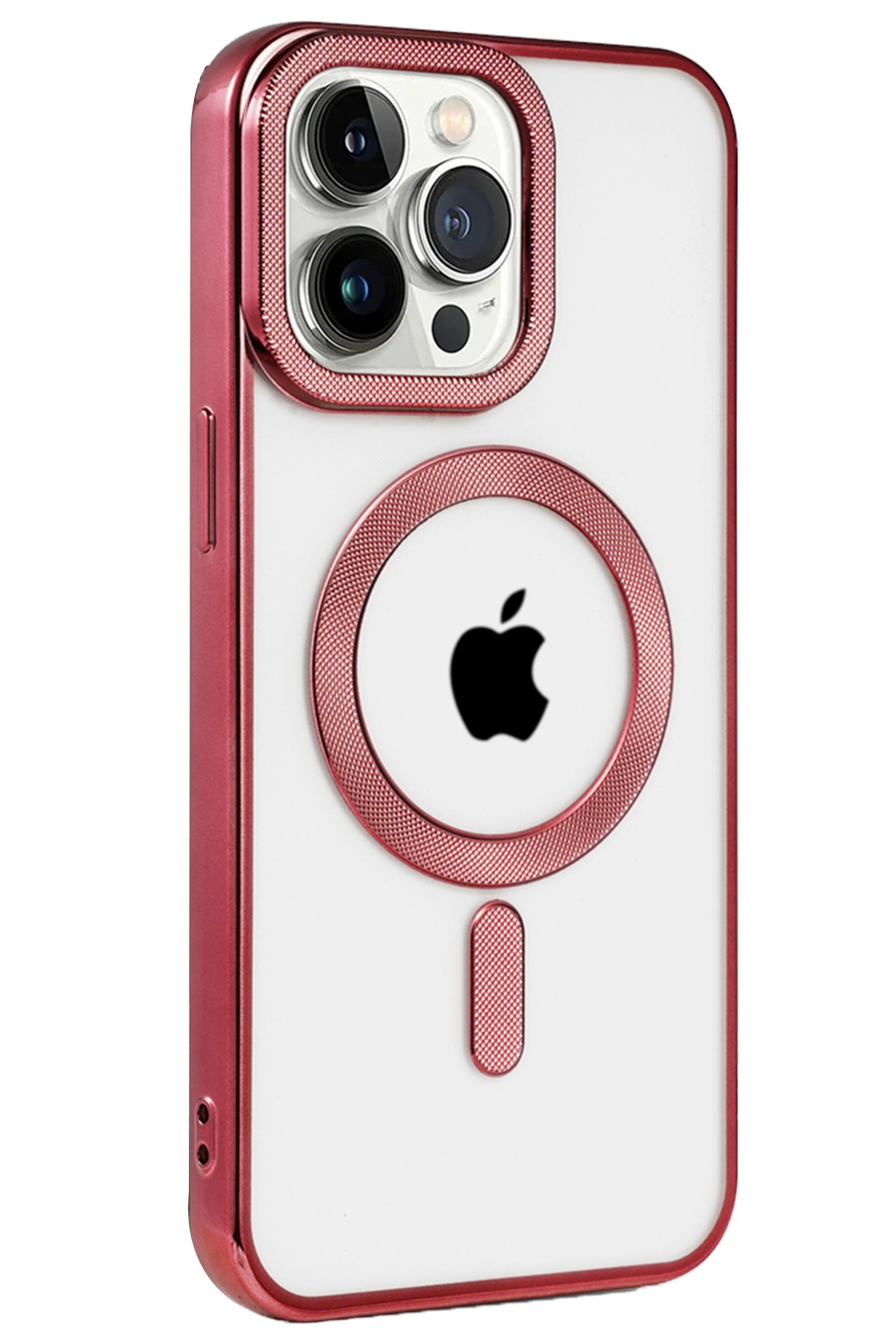 Newface iPhone 15 Pro Max Kılıf Optimum Silikon - Bordo