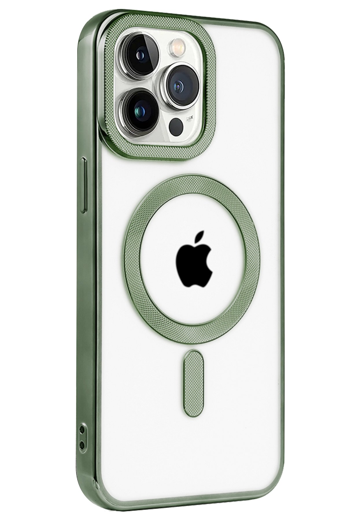 Newface iPhone 15 Pro Max Kılıf Anka PC Magneticsafe Sert Metal Kapak - Lacivert