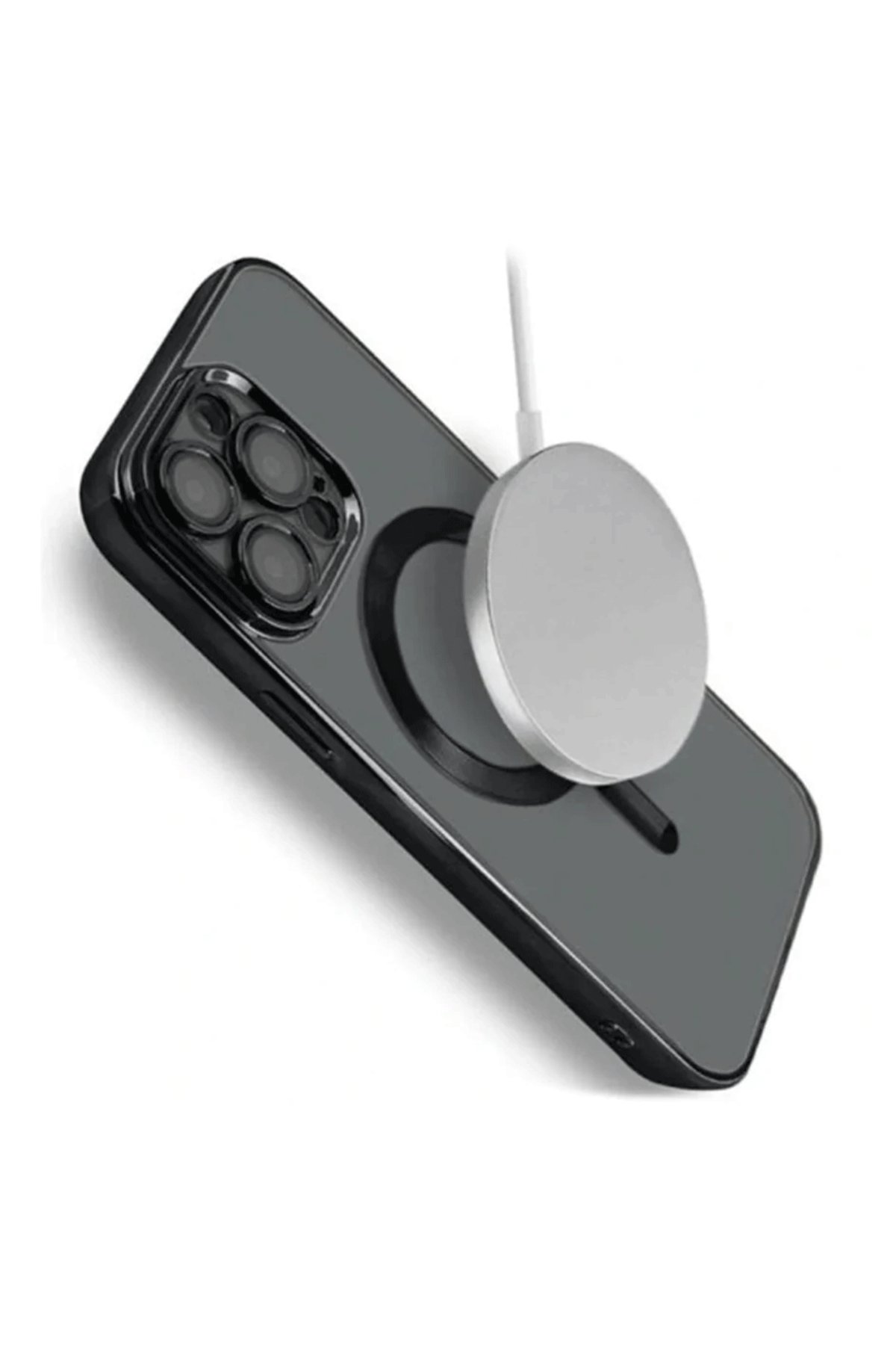 Newface iPhone 15 Pro Max Kılıf Joke Simli Magneticsafe Kılıf - Mavi