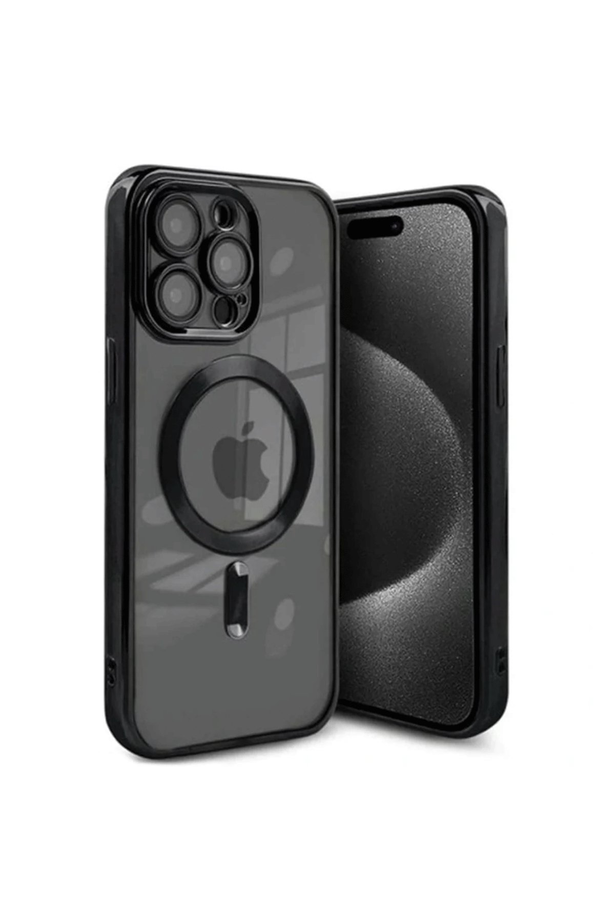 Newface iPhone 15 Pro Max Kılıf Airmax Silikon Kapak - Derin Mor
