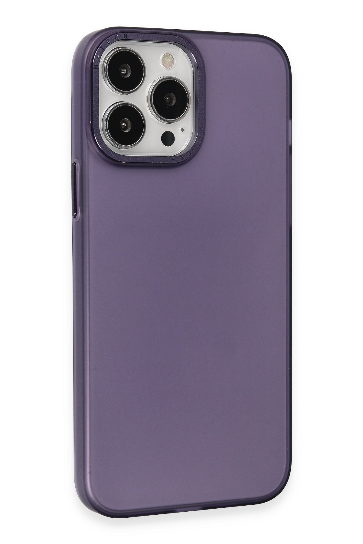 Newface iPhone 15 Pro Max Kılıf Pars Lens Yüzüklü Silikon - Gümüş