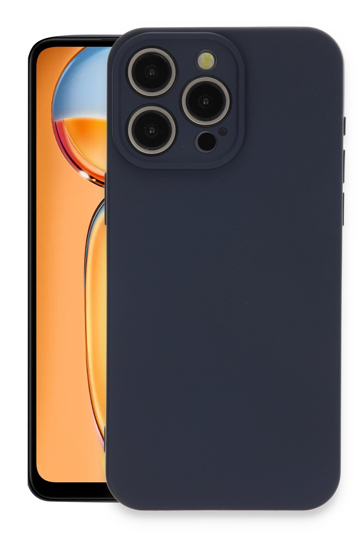 Newface iPhone 15 Pro Max Kılıf Nano içi Kadife Silikon - Pudra