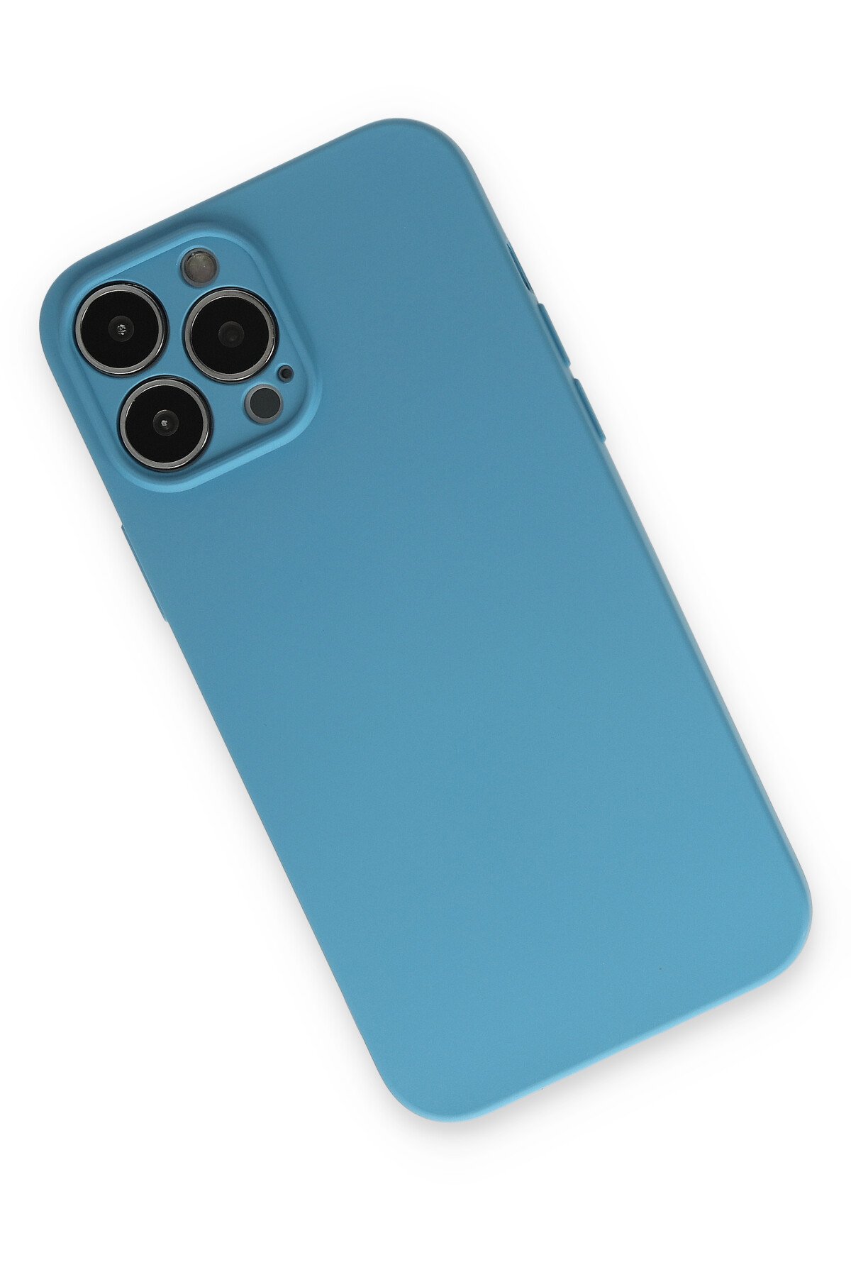 Newface iPhone 15 Pro Max Kılıf Pars Lens Yüzüklü Silikon - Yeşil