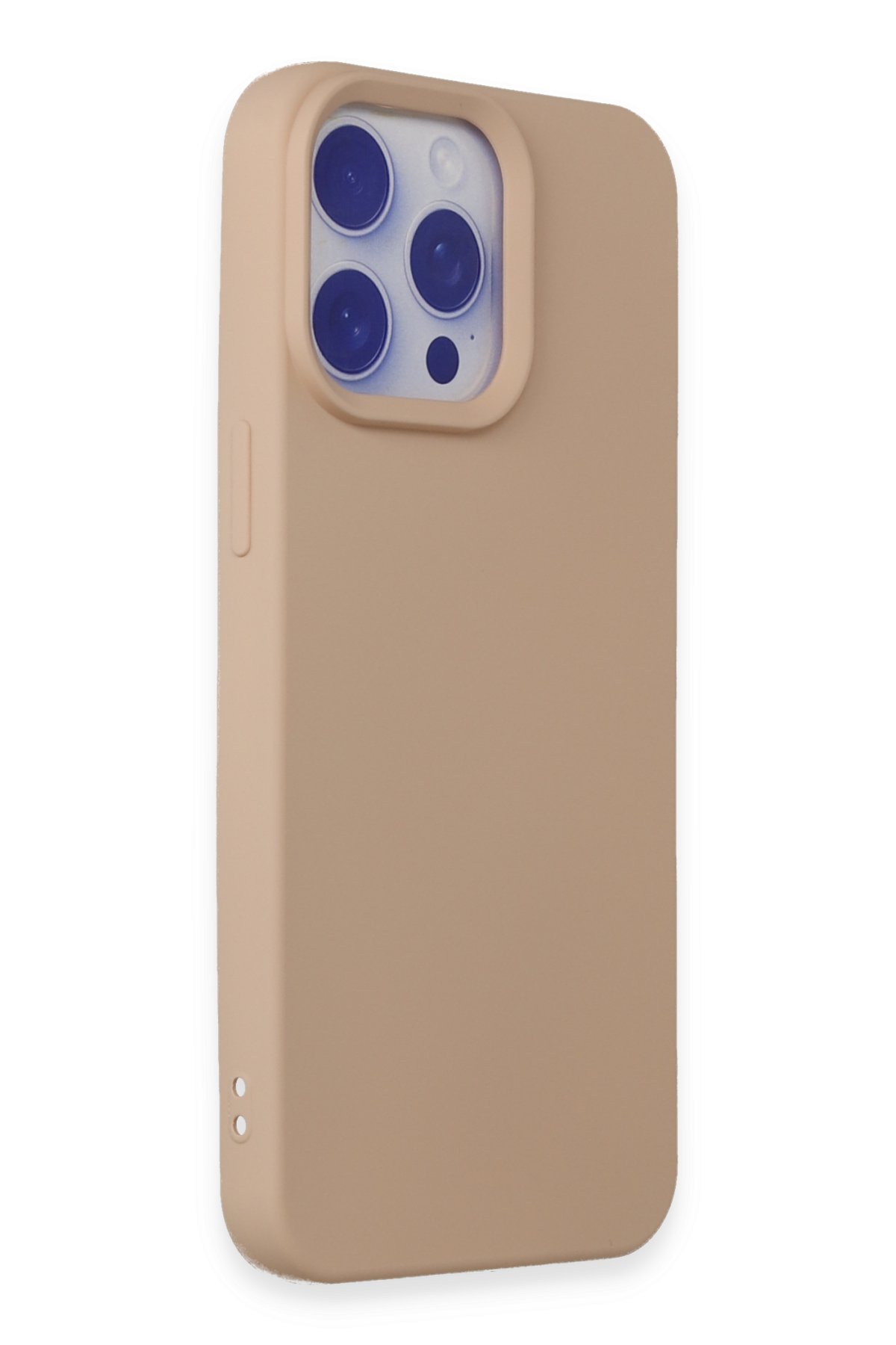 Newface iPhone 15 Pro Max Kılıf Pars Lens Yüzüklü Silikon - Lacivert