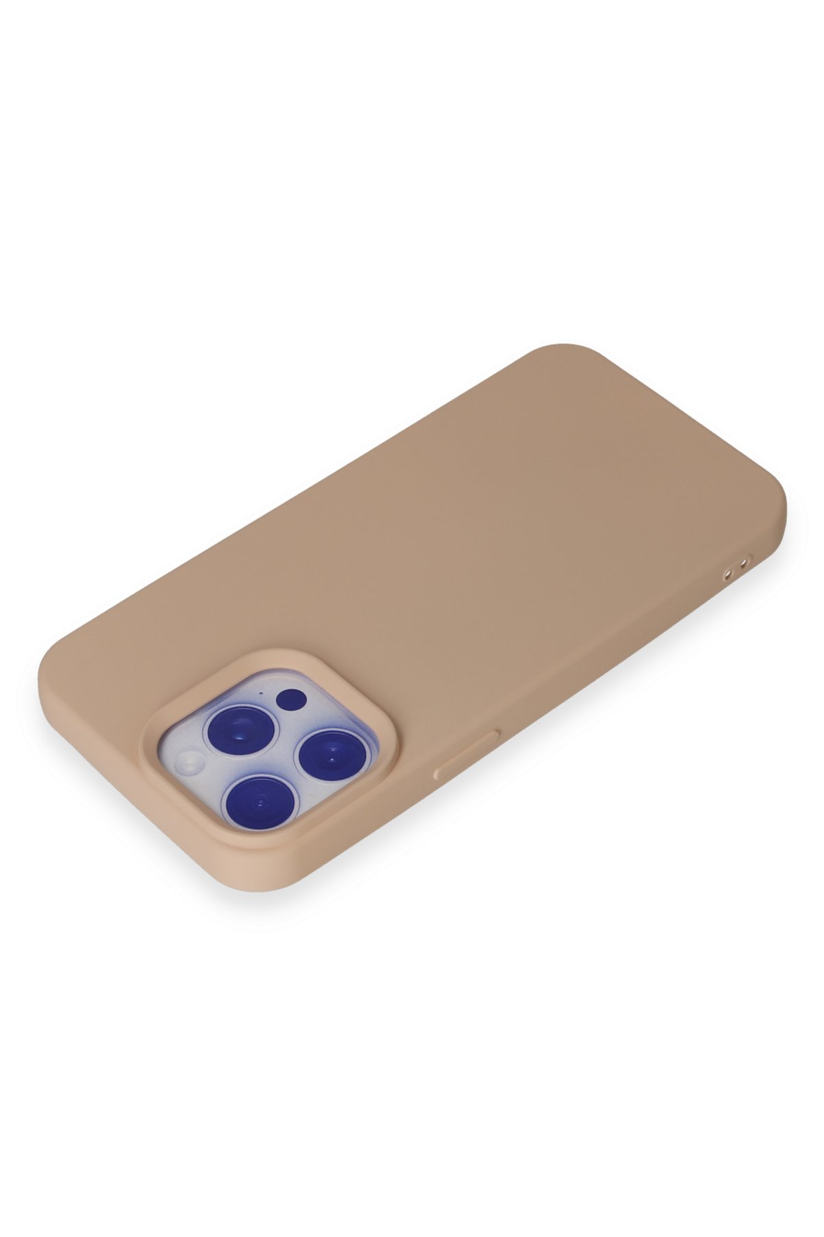 Newface iPhone 15 Pro Max Kılıf Pars Lens Yüzüklü Silikon - Lacivert