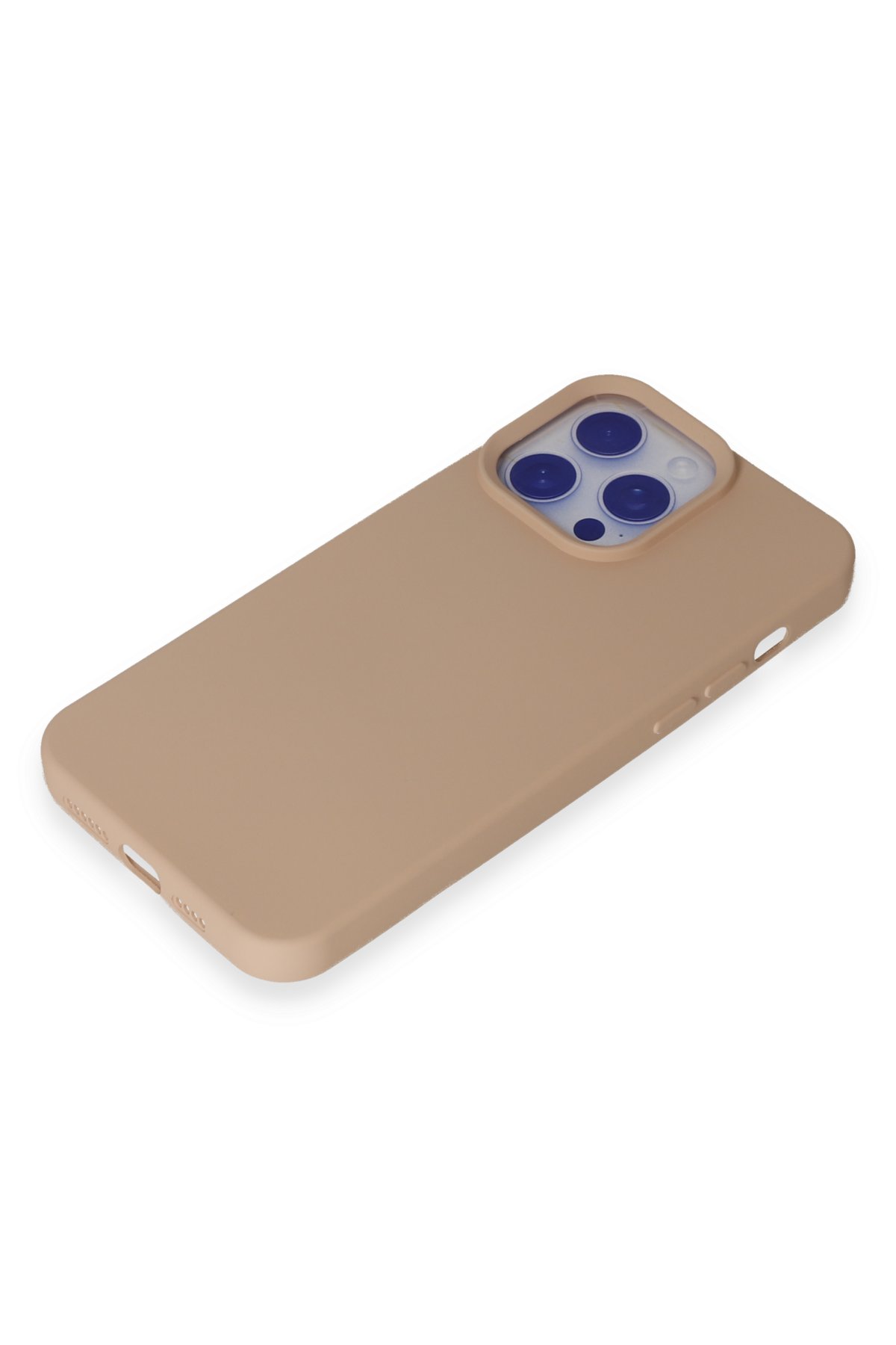 Newface iPhone 15 Pro Max Kılıf Pars Lens Yüzüklü Silikon - Lacivert