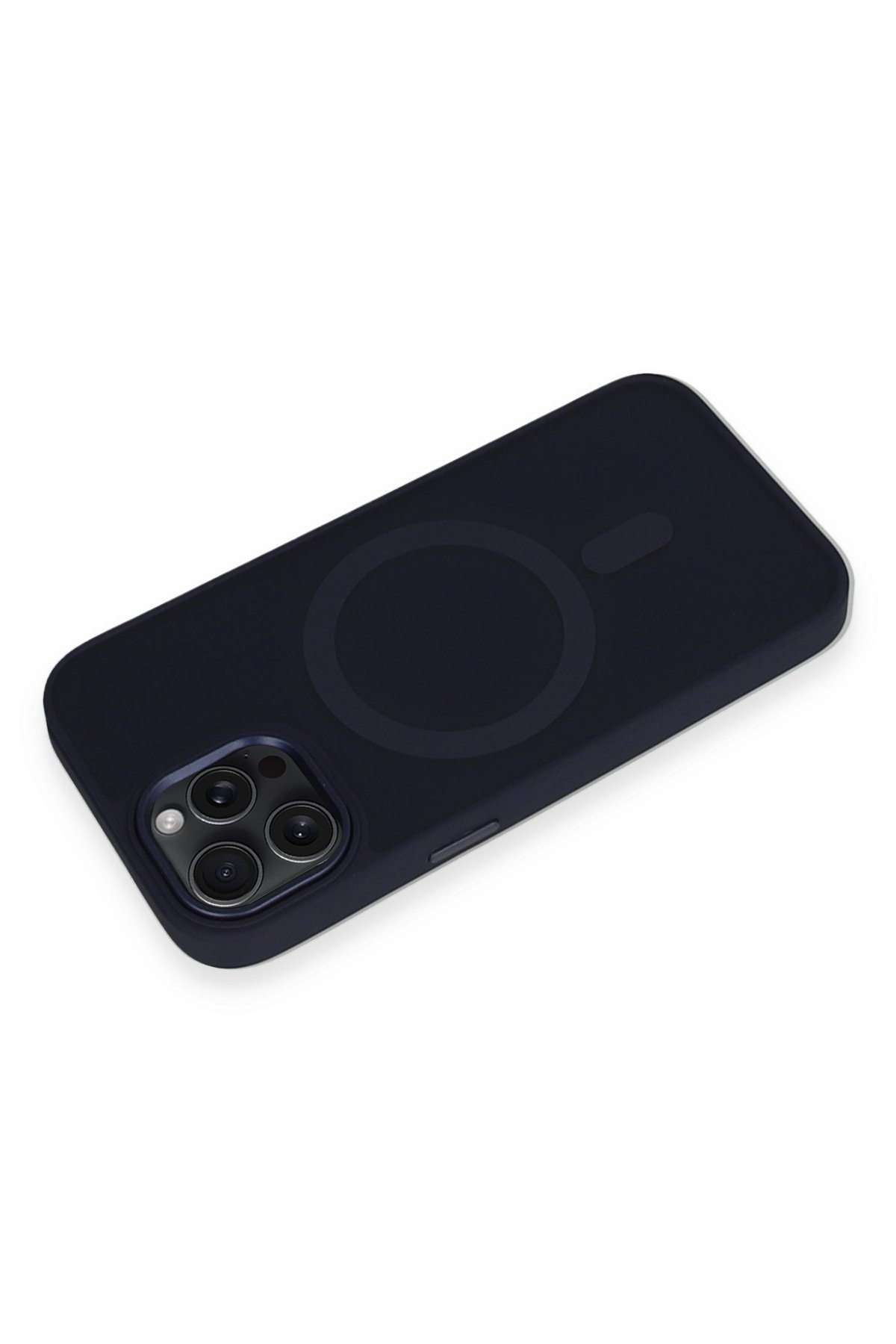 Newface iPhone 15 Pro Max Kılıf Loop Deri Silikon - Siyah
