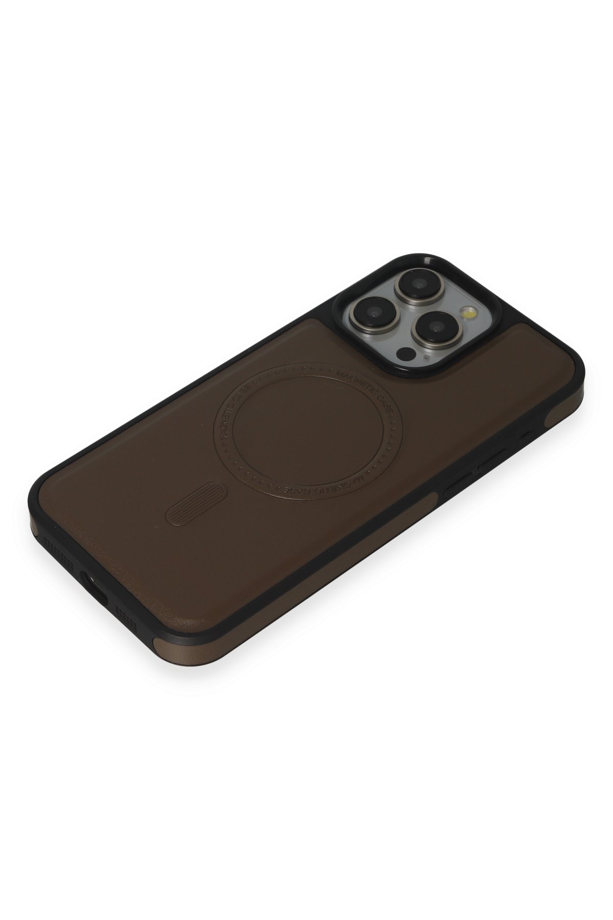 Newface iPhone 15 Pro Max Tork Magsafe Standlı Kapak - Siyah