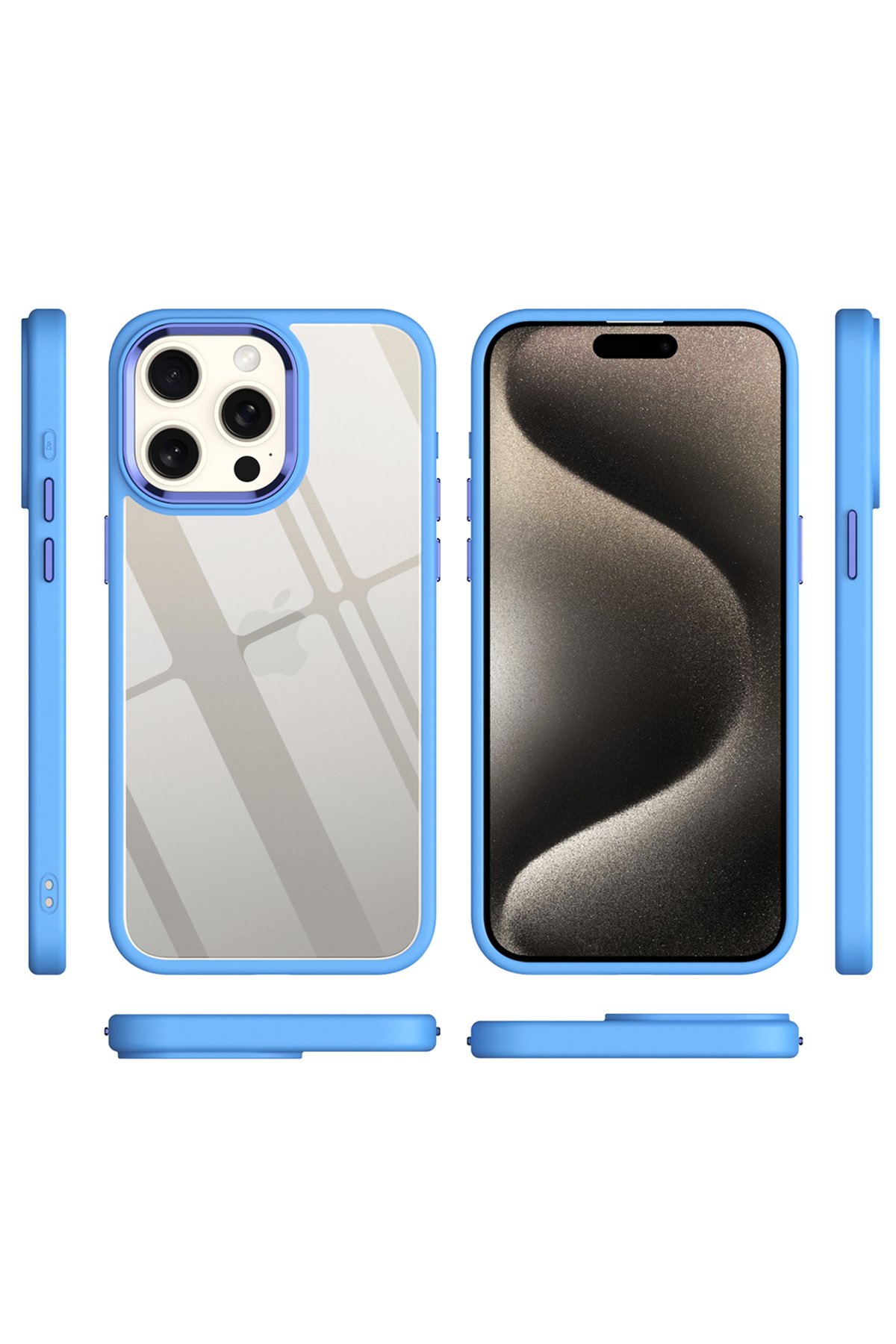 Newface iPhone 15 Pro Max Kılıf Mirror Desenli Kapak - Mirror - 10
