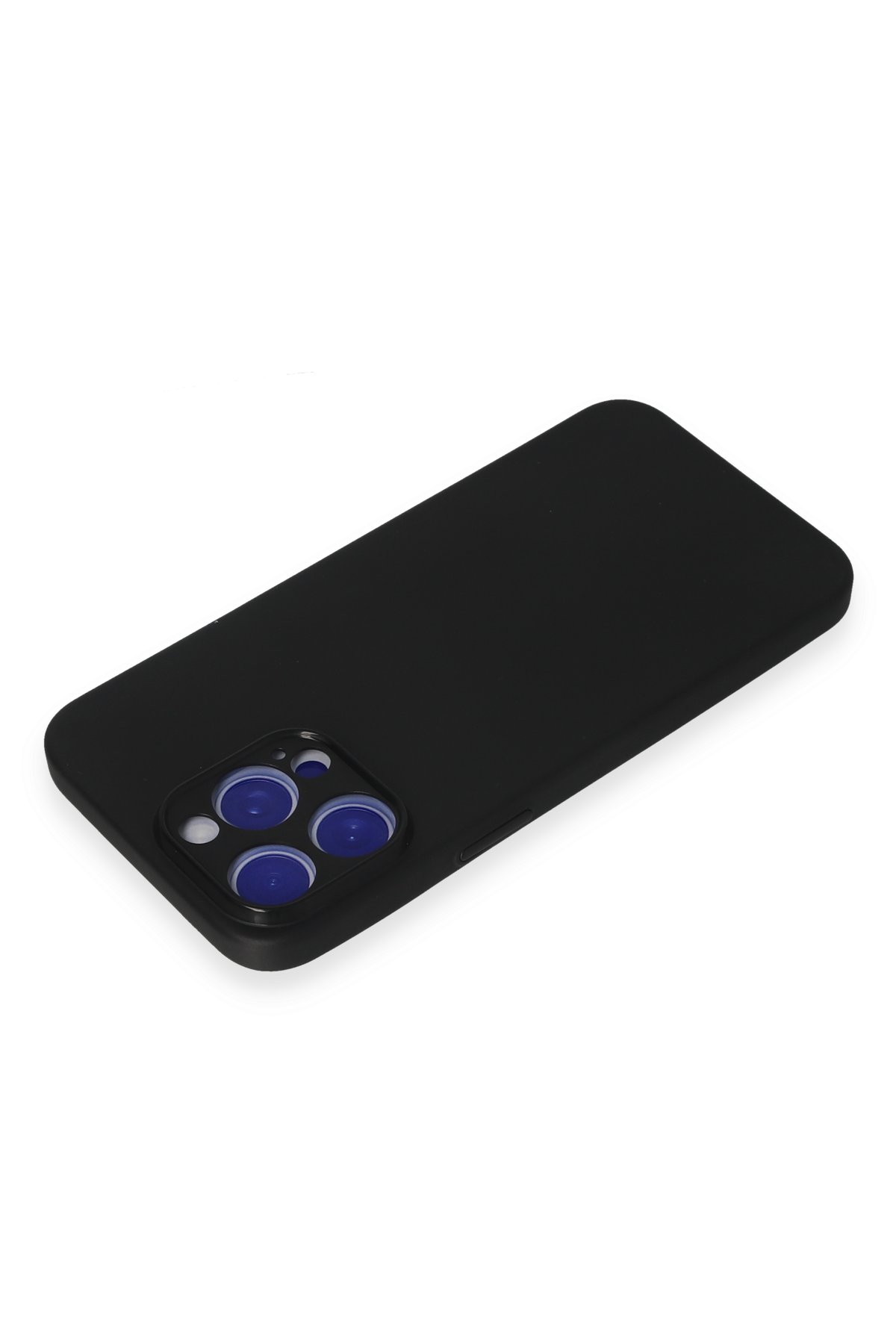 Newface iPhone 15 Pro Max Kılıf Nano içi Kadife Silikon - Gri