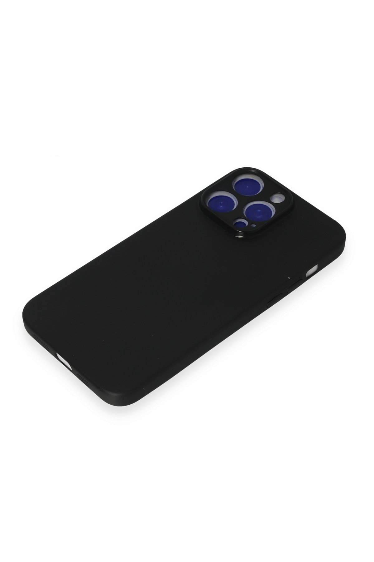 Newface iPhone 15 Pro Max Kılıf Nano içi Kadife Silikon - Gri