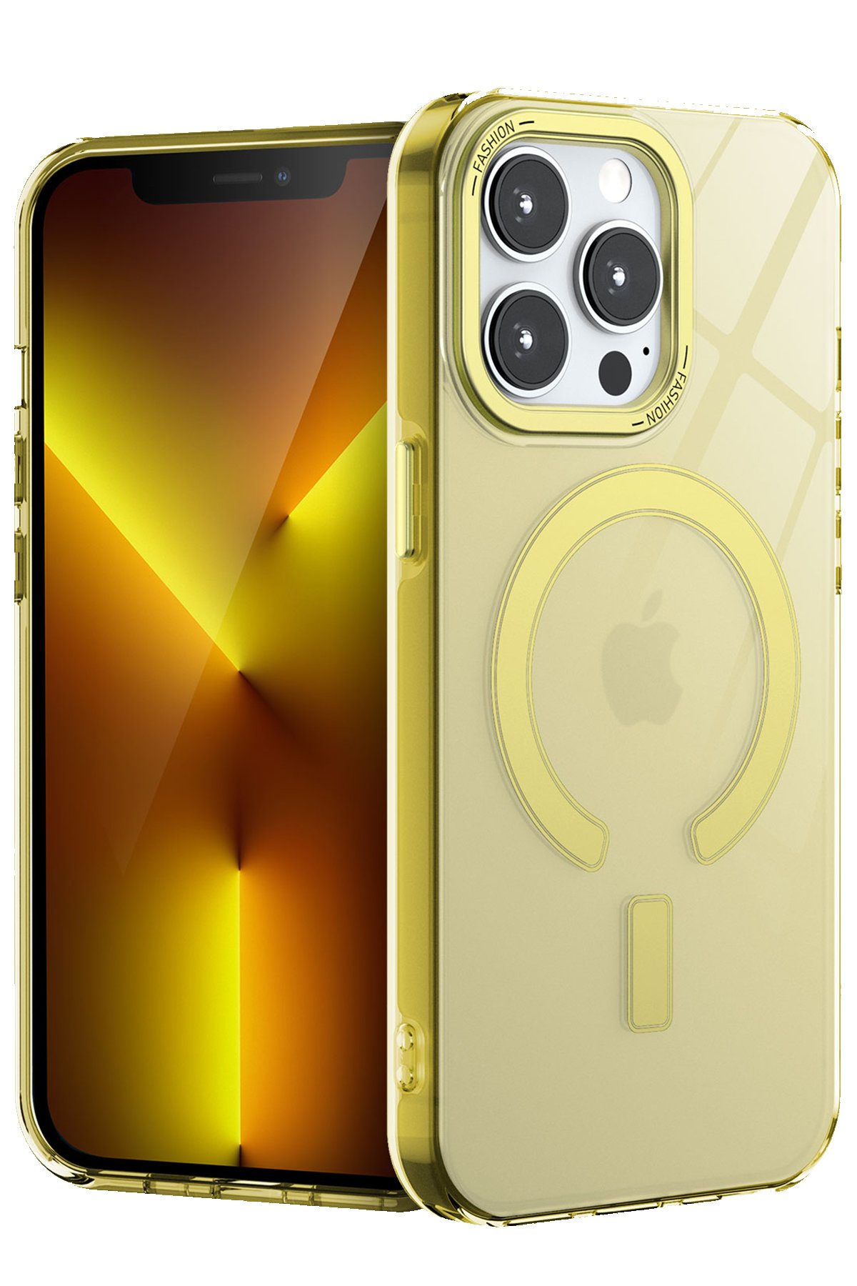 Newface iPhone 15 Pro Max Kılıf Montreal Yüzüklü Silikon Kapak - Buz Mavi
