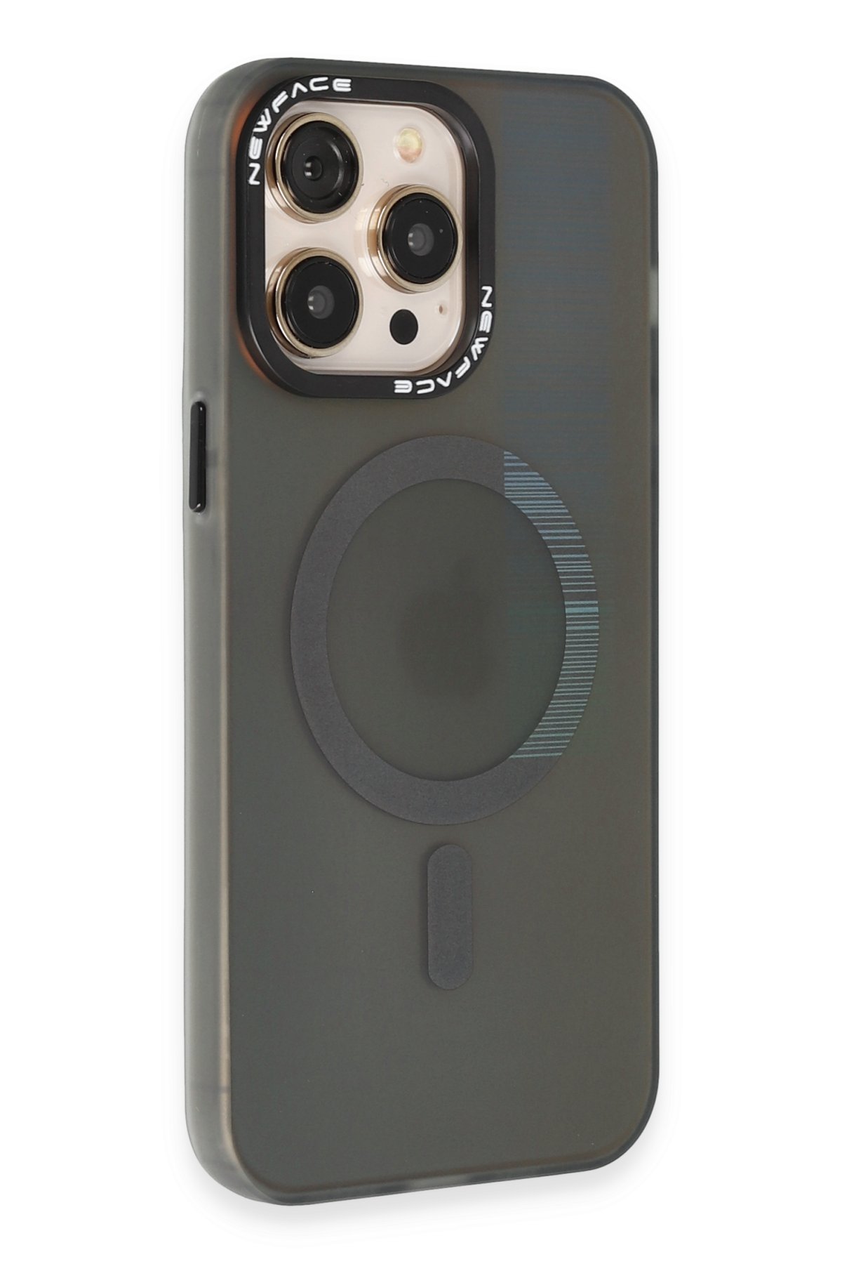 Newface iPhone 15 Pro Max Kılıf Lodos Magneticsafe Mat Kapak - Siyah