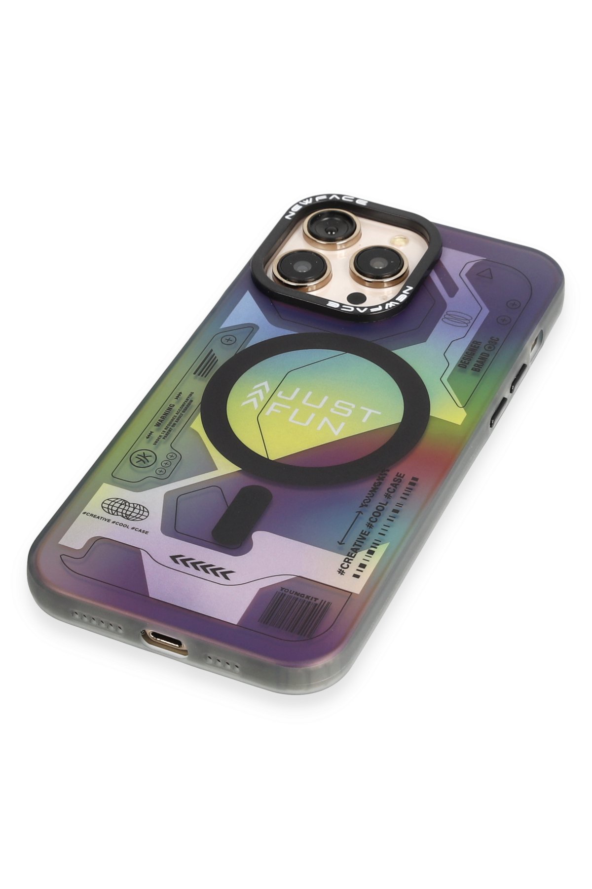 Newface iPhone 15 Pro Max Kılıf Zuma Kartvizitli Yüzüklü Silikon - Lacivert