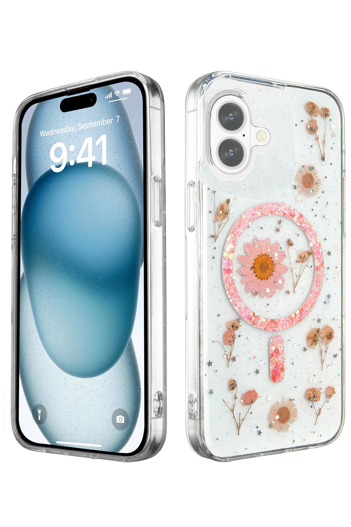 Newface iPhone 16 Raze Metal Kamera Lens - Pembe