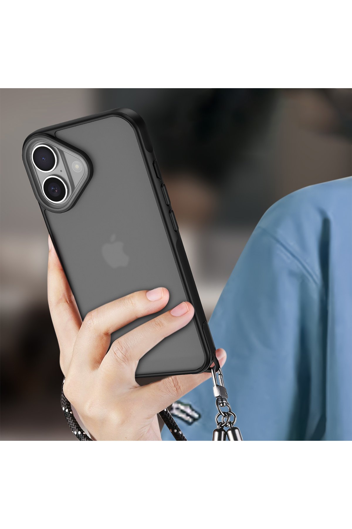 Newface iPhone 16 Kılıf Zuma Kartvizitli Yüzüklü Silikon - Pembe