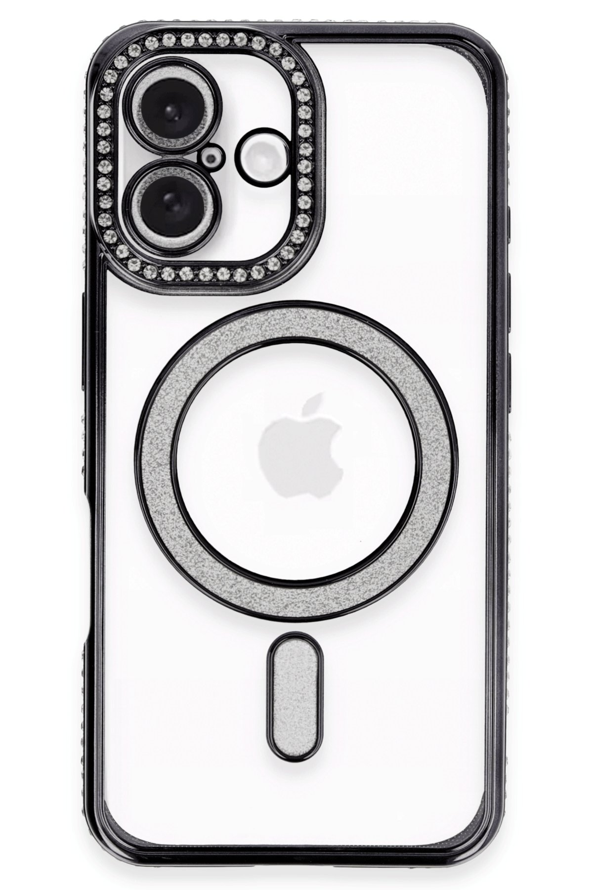 Newface iPhone 16 Kılıf Pars Lens Yüzüklü Silikon - Yeşil