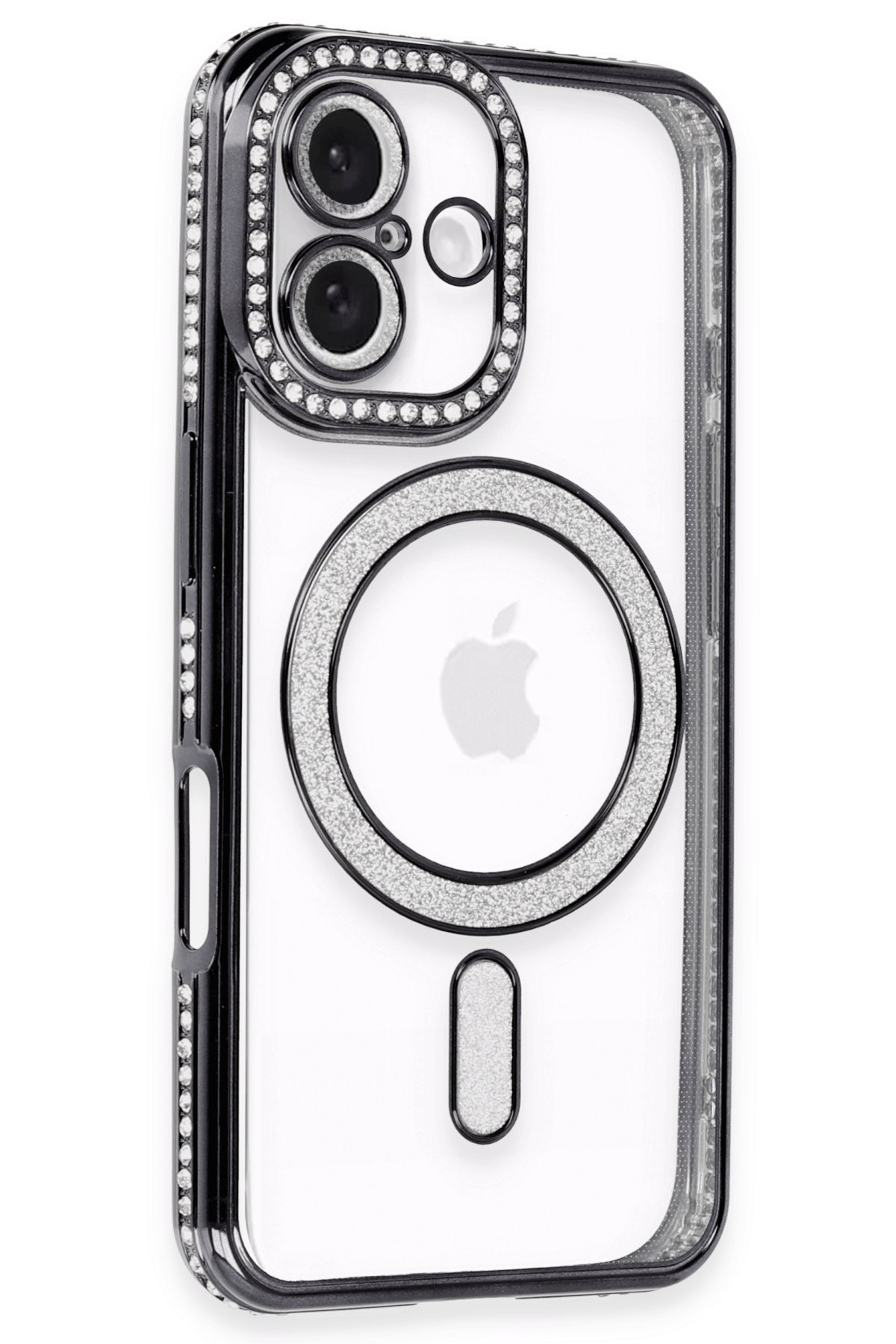Newface iPhone 16 Kılıf Pars Lens Yüzüklü Silikon - Yeşil