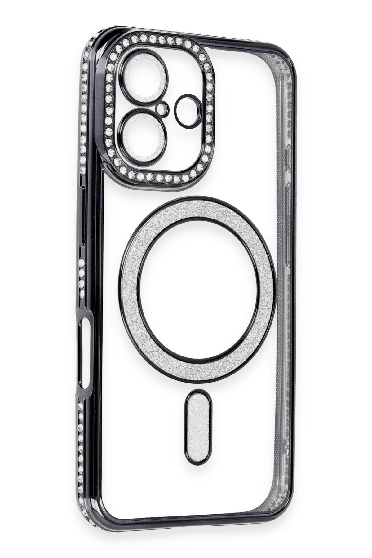 Newface iPhone 16 Kılıf Pars Lens Yüzüklü Silikon - Yeşil