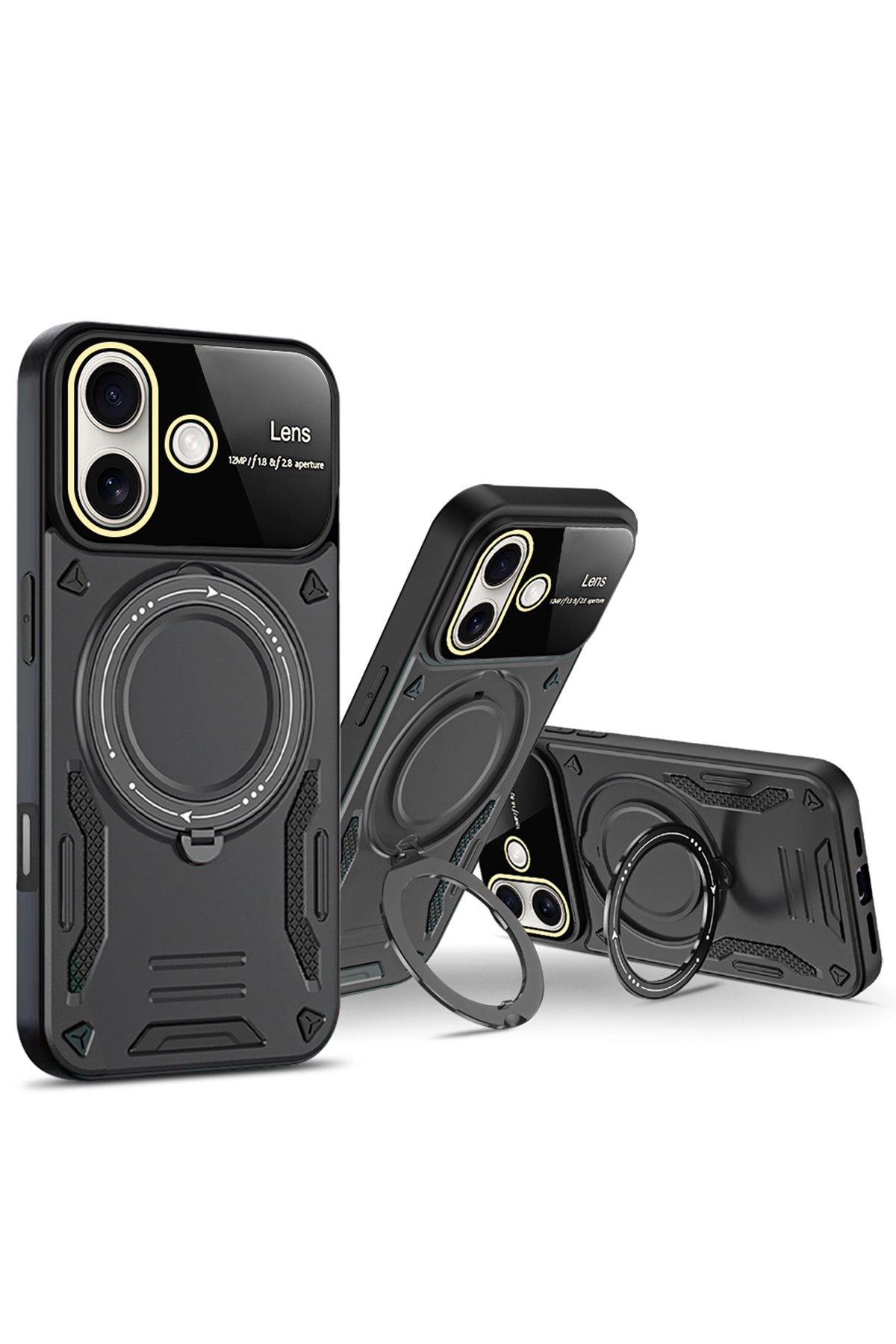 Newface iPhone 16 Kılıf Nano içi Kadife Silikon - Siyah