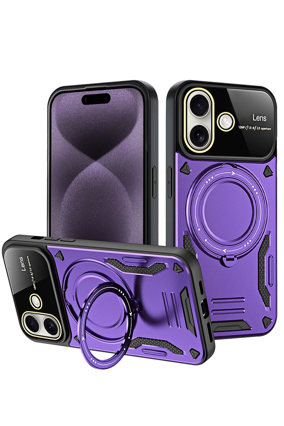 Newface iPhone 16 Kılıf Flip Cover - Lacivert
