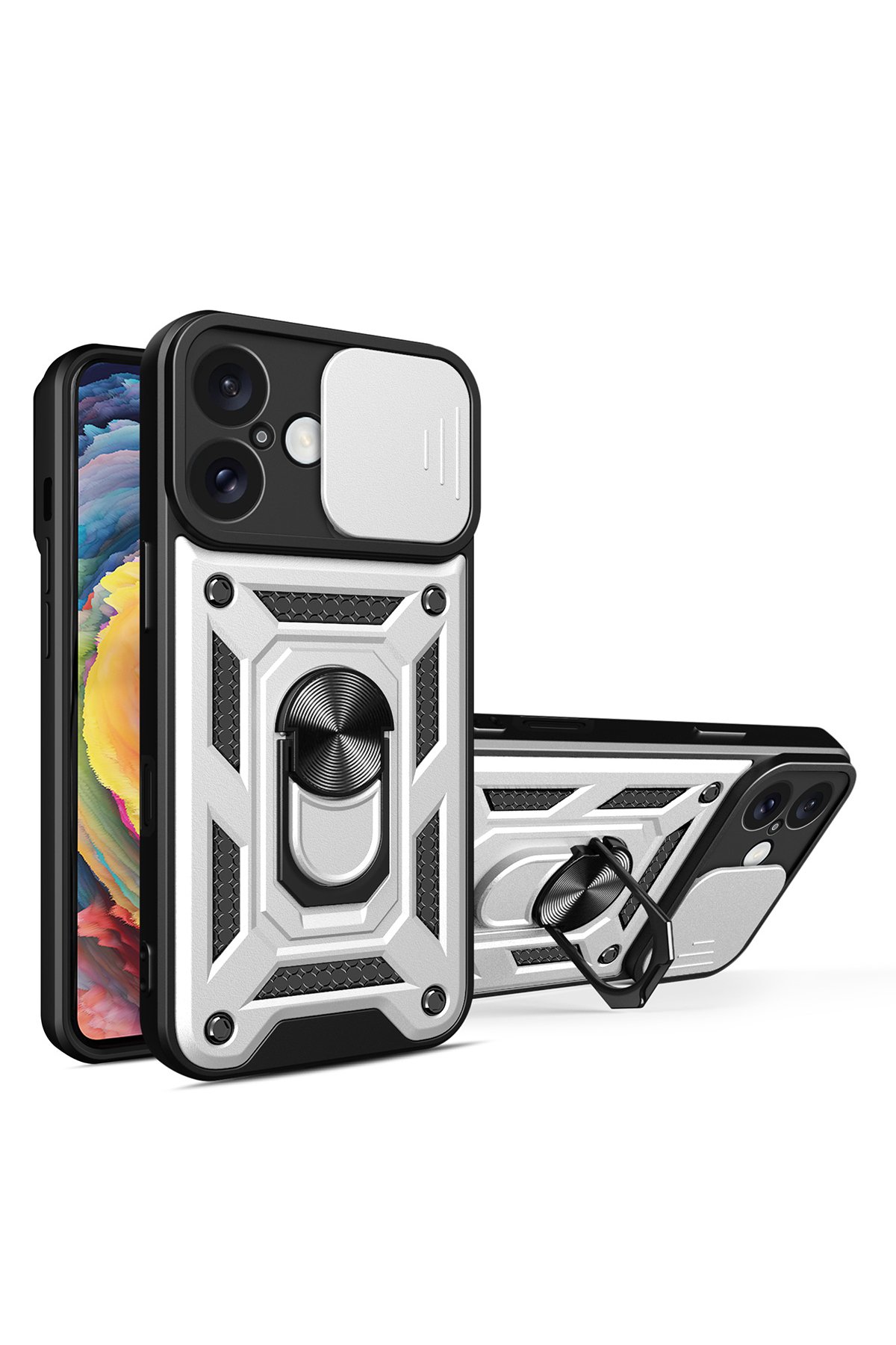 Newface iPhone 16 Bilvis Titan Kamera Lens - Pembe