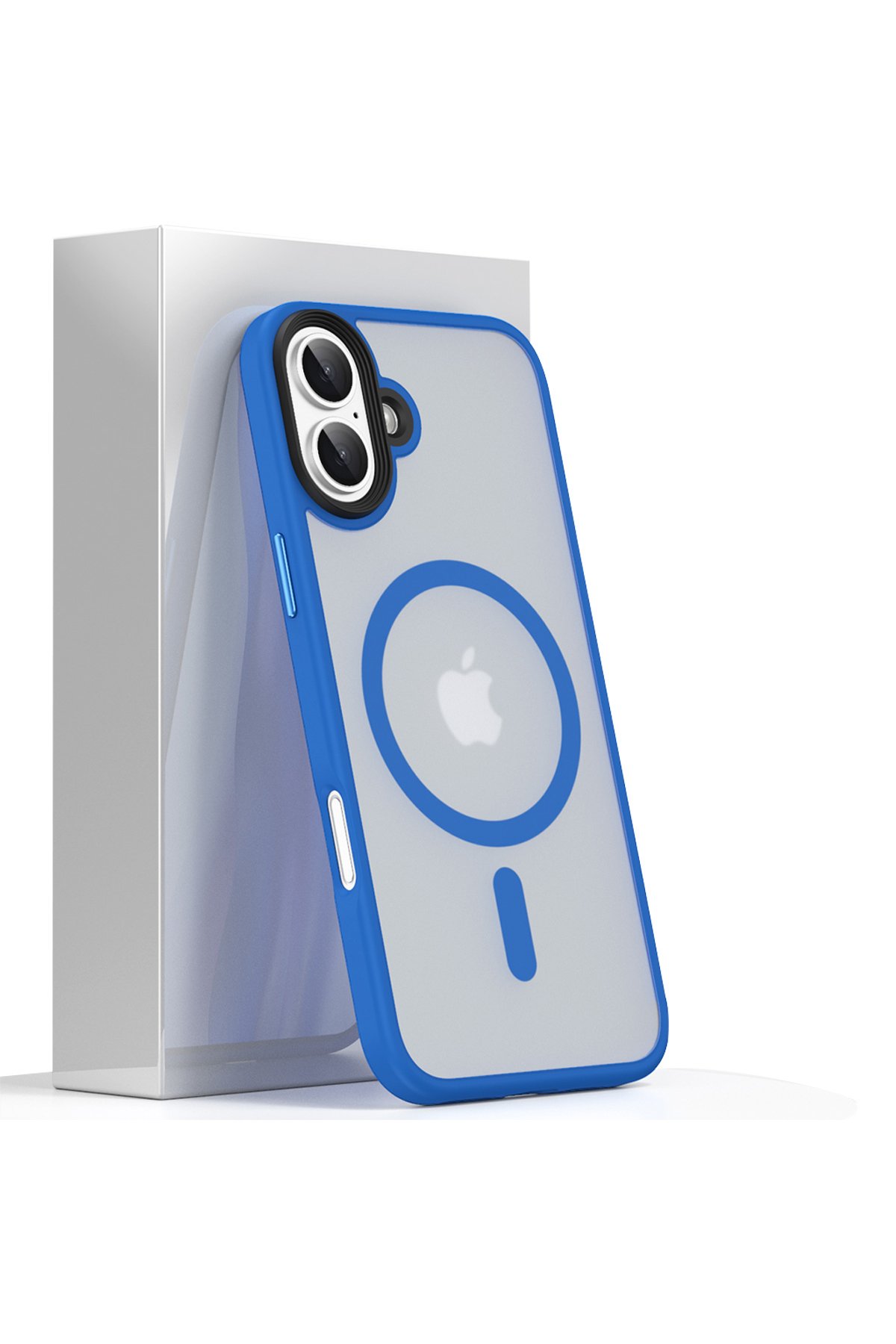 Newface iPhone 16 Kılıf Boyi Silikon Kapak - Lacivert