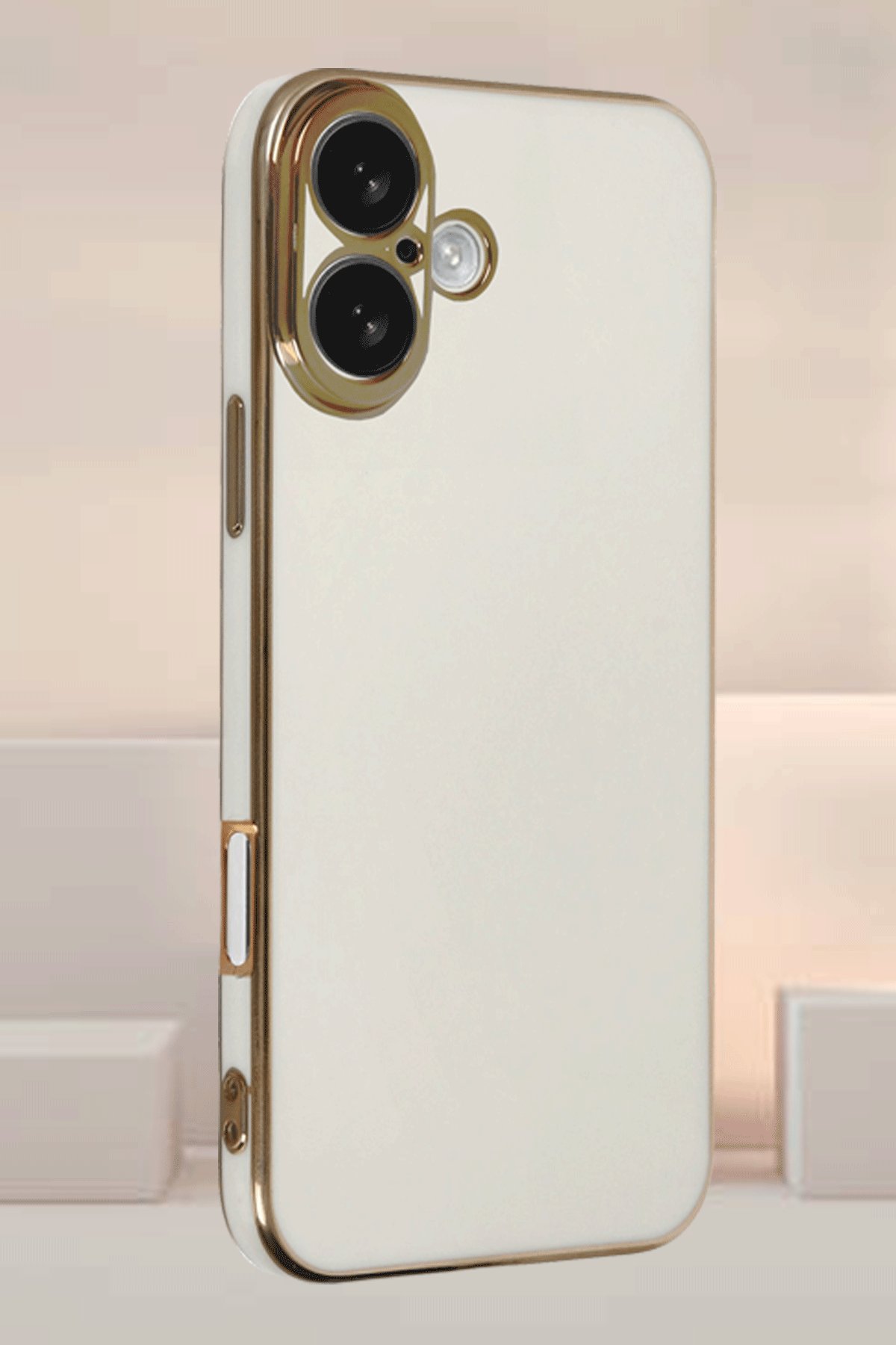 Newface iPhone 16 Kılıf Joy Lens Standlı Kapak - Kırmızı