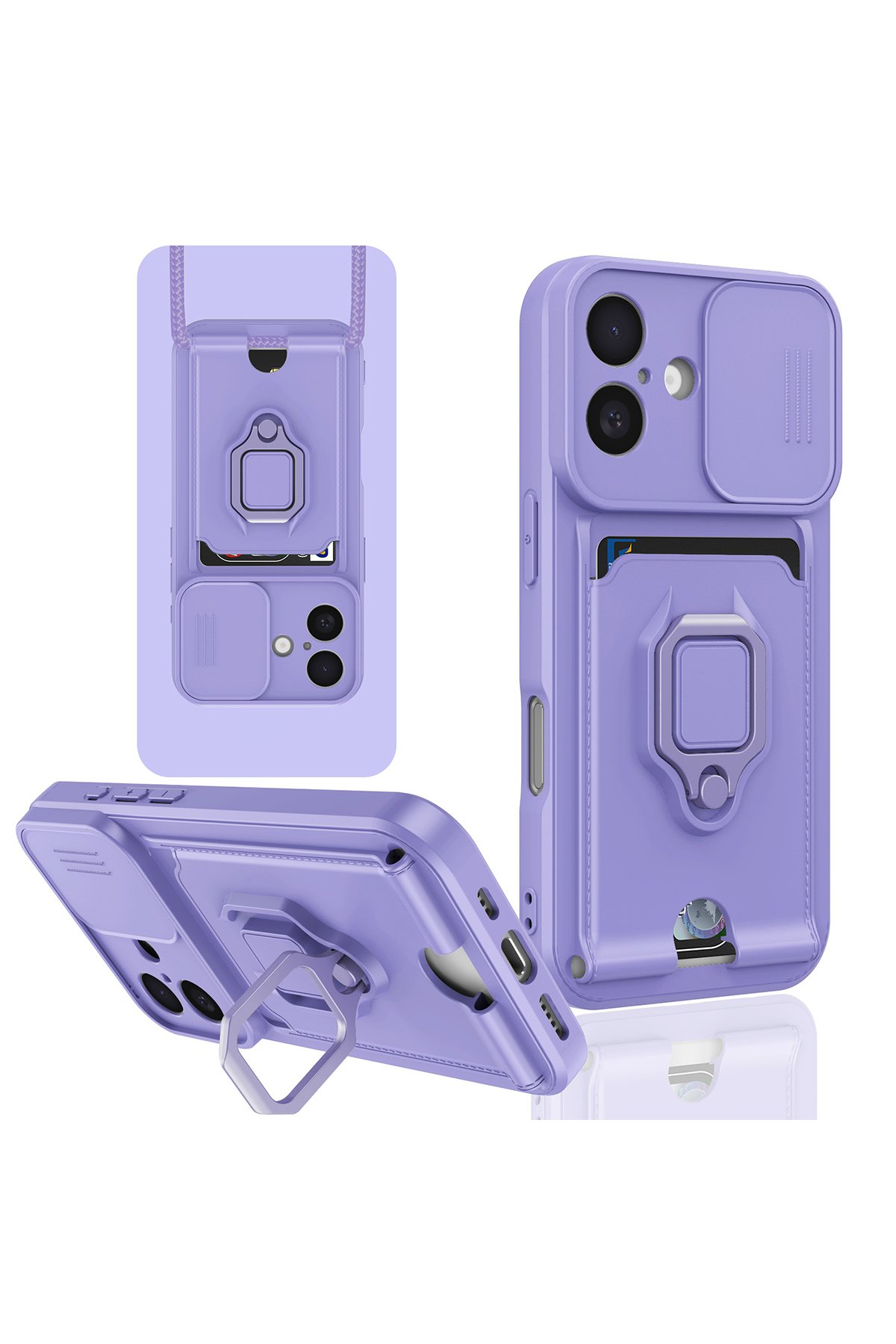 Newface iPhone 16 Kılıf Boyi Silikon Kapak - Lacivert