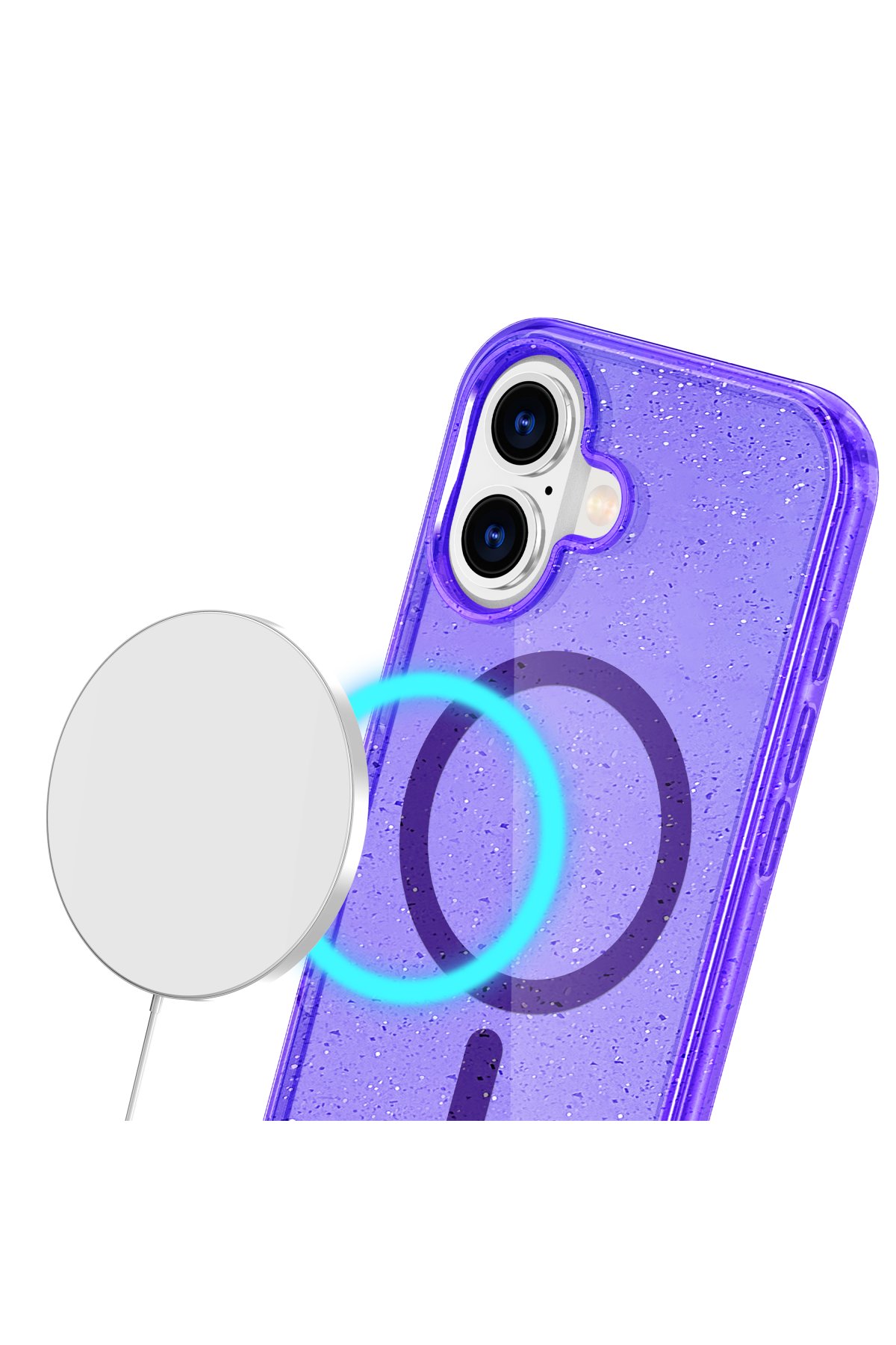 Newface iPhone 16 Plus Kılıf Diamond Magsafe Kapak - Rainbow