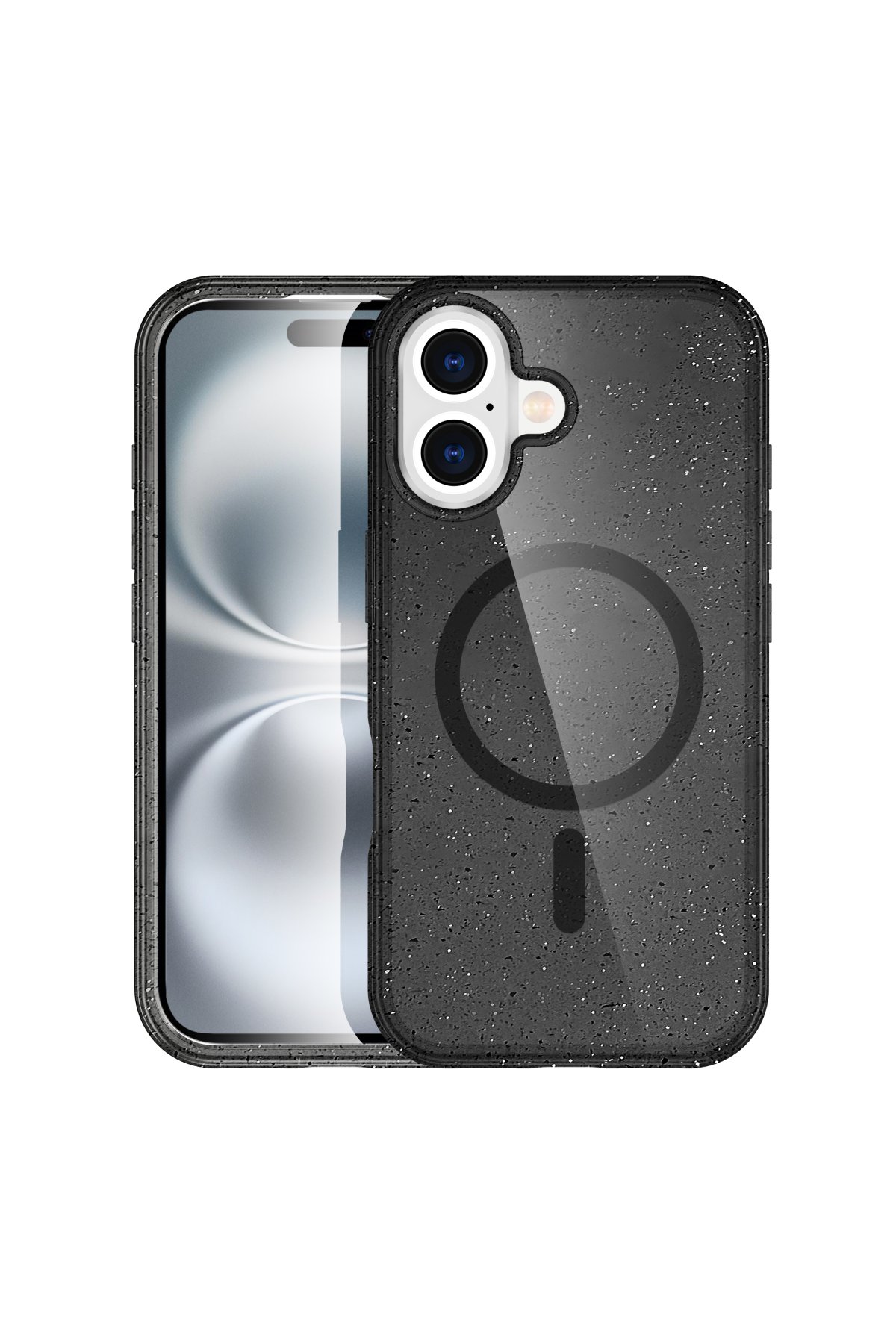 Newface iPhone 16 Plus Kılıf Glow Magsafe Kapak - Turuncu