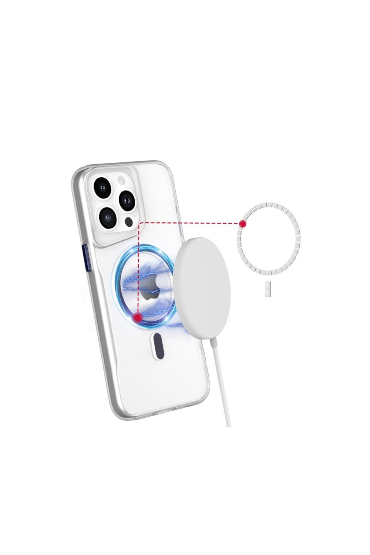 Newface iPhone 16 Plus Kılıf Tork Magsafe Standlı Kapak - Siyah