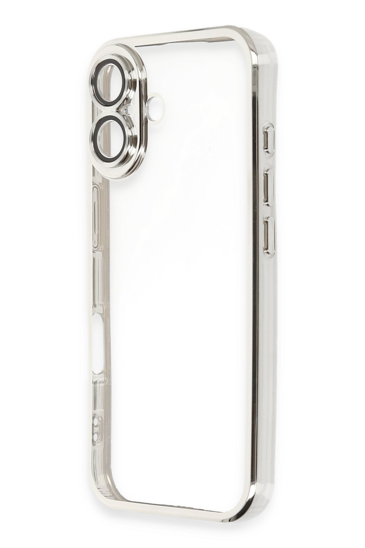 Newface iPhone 16 Plus Kılıf Kart Şeffaf Silikon - Şeffaf