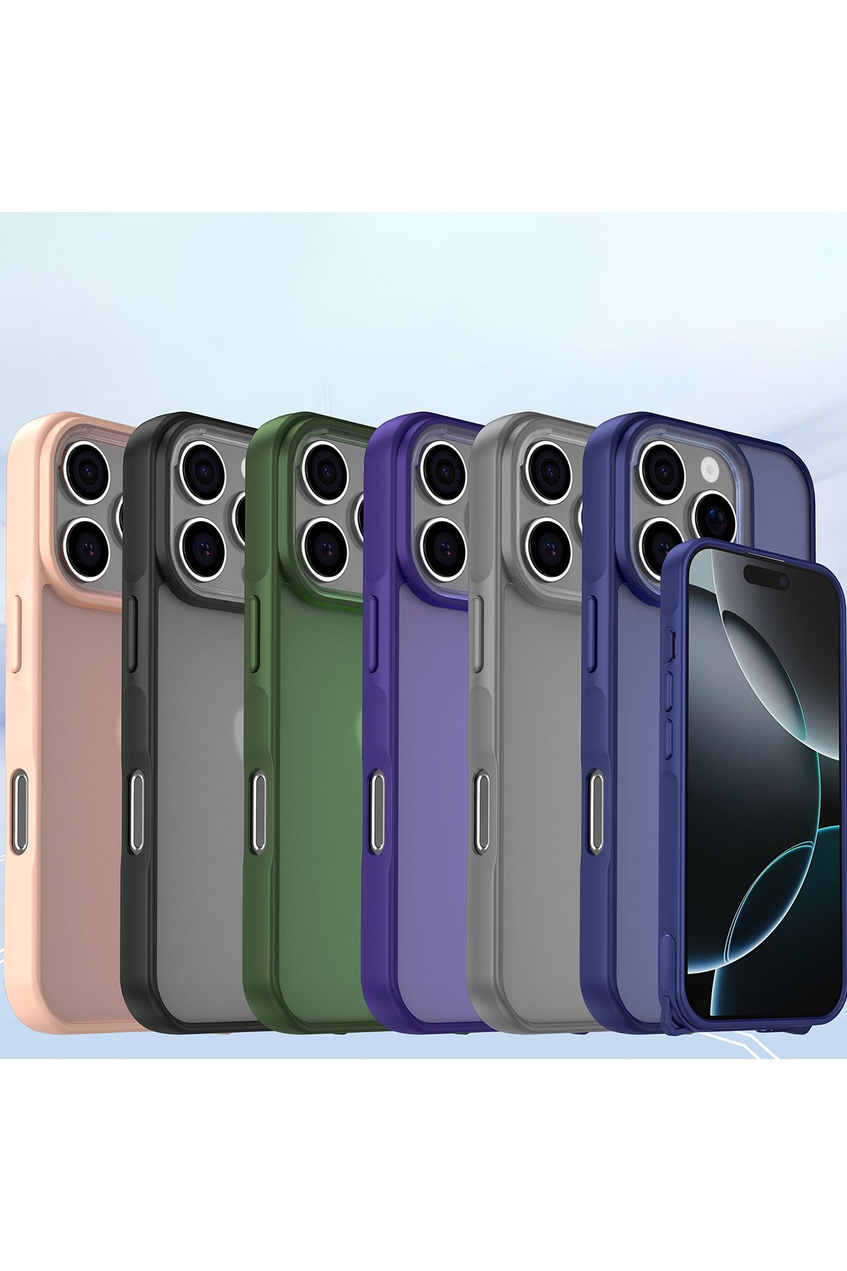 Newface iPhone 16 Pro Kılıf Trex Magneticsafe Kapak - Titan Gri
