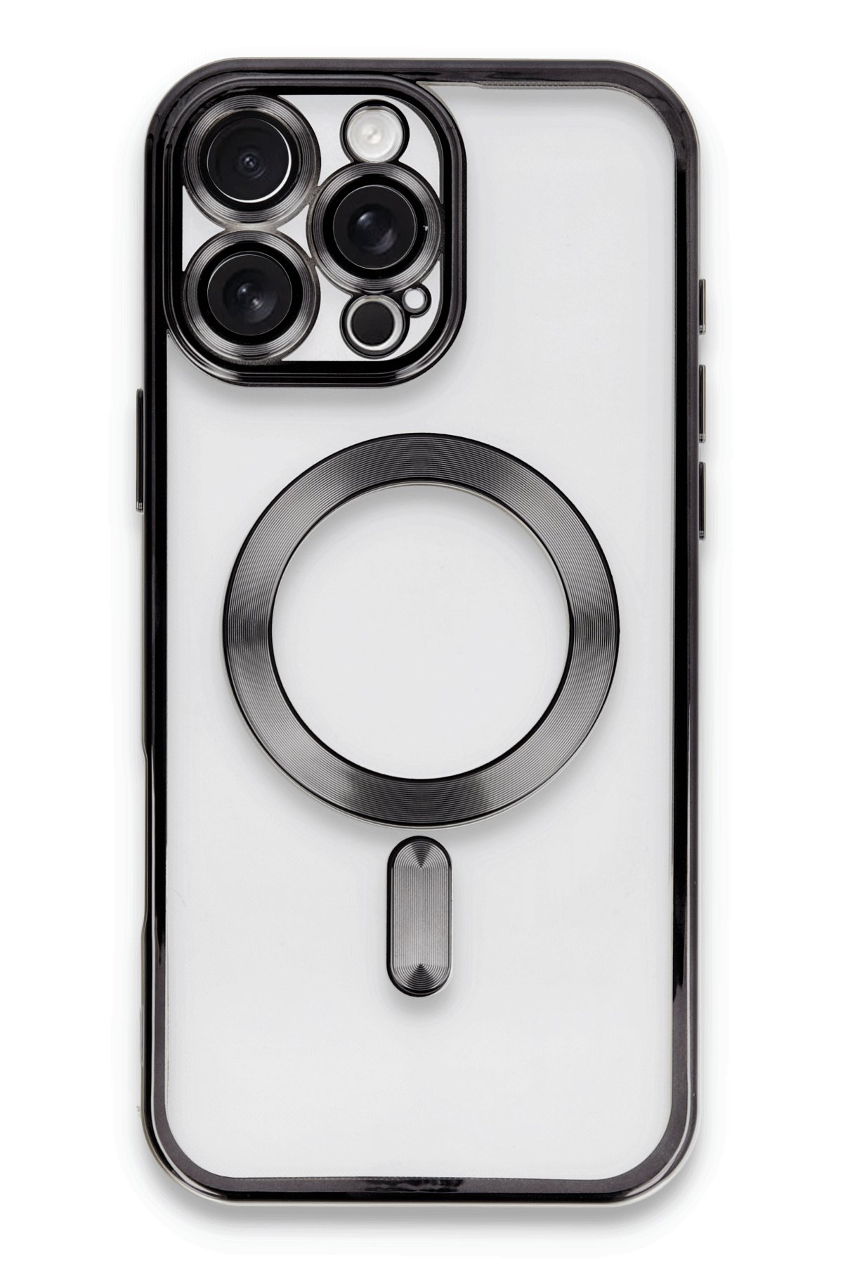 Newface iPhone 16 Pro Kılıf Zuma Kartvizitli Yüzüklü Silikon - Lila