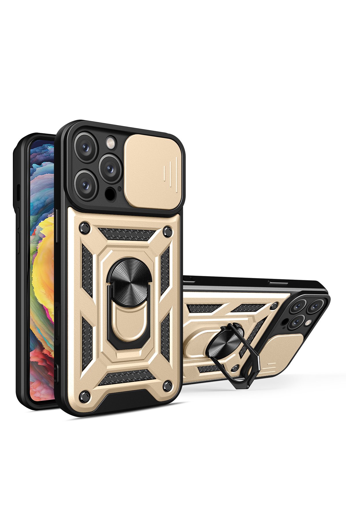 Newface iPhone 16 Pro Kılıf Auto Focus Kapak - Koyu Yeşil