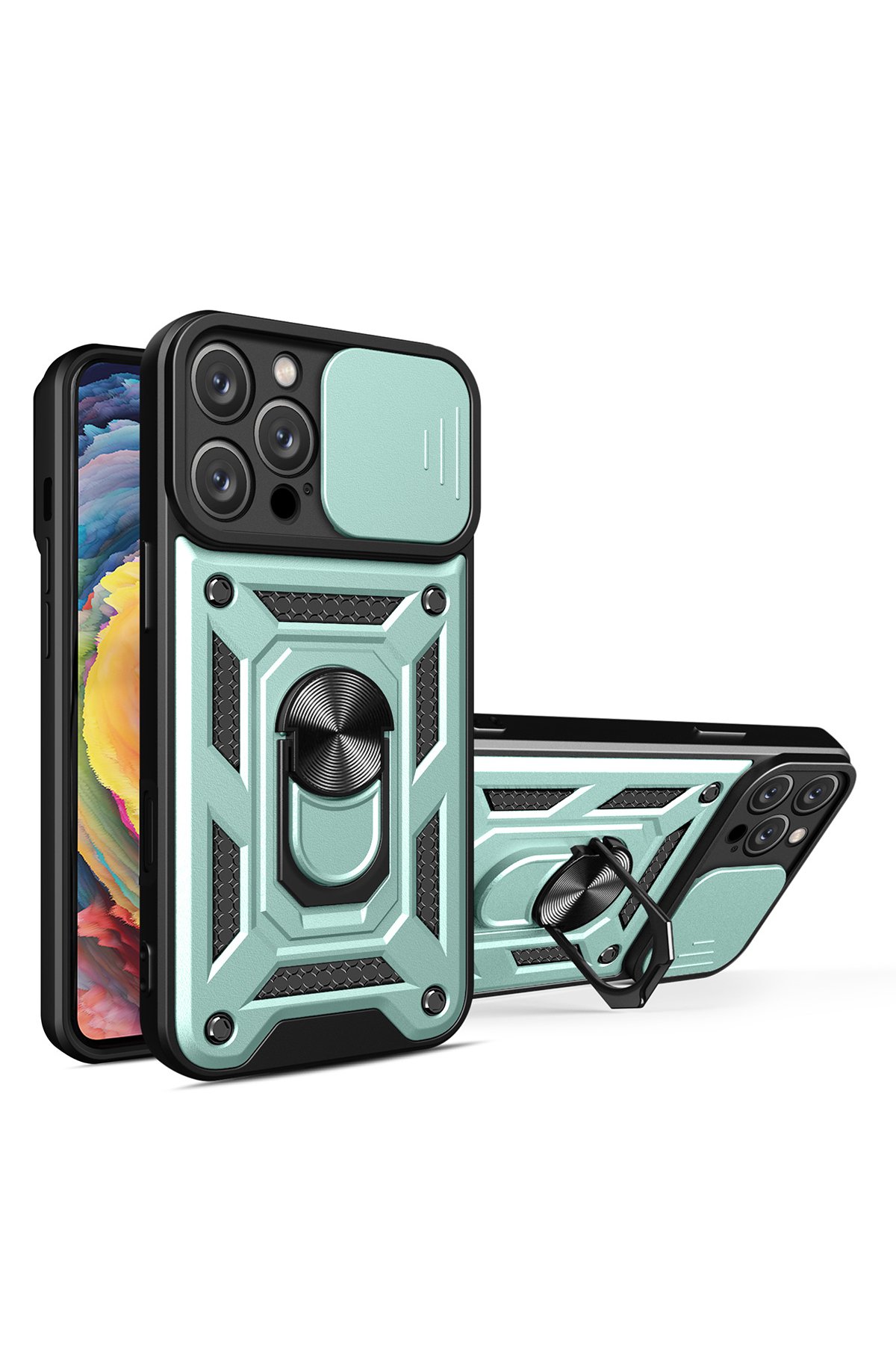 Newface iPhone 16 Pro Kılıf Kross Magneticsafe Kapak - Gümüş