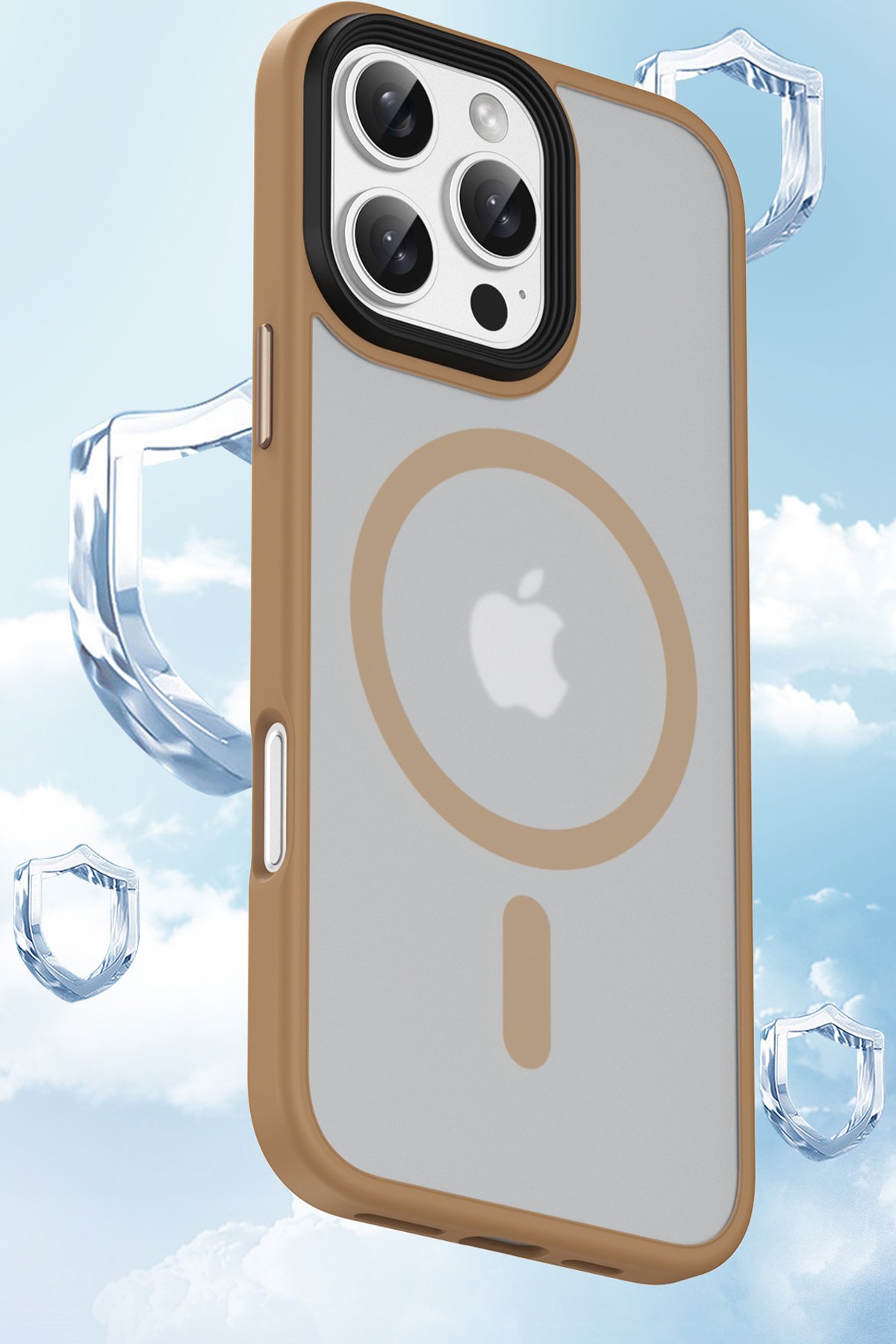 Newface iPhone 16 Pro Kılıf Elegant Kapak - Açık Mavi