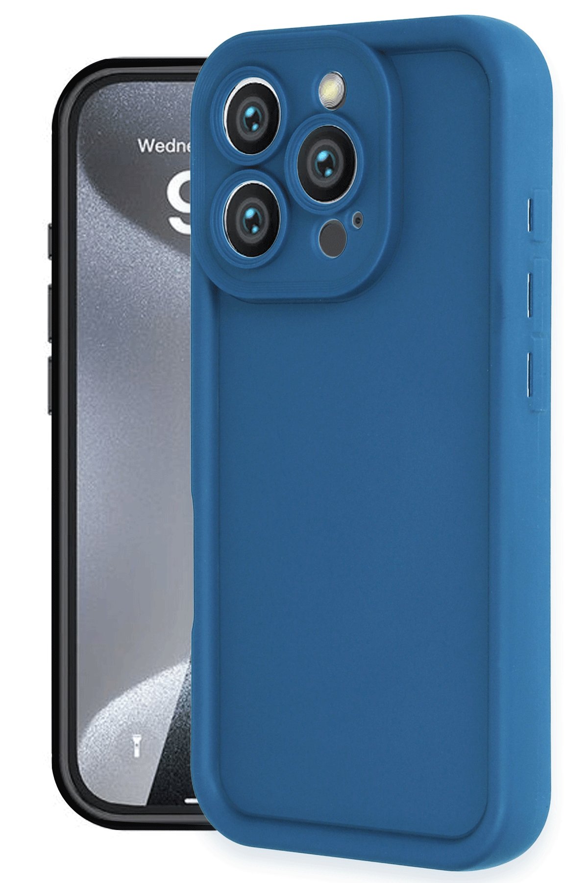 Newface iPhone 16 Pro Kılıf Auto Focus Karbon Kapak - Koyu Yeşil