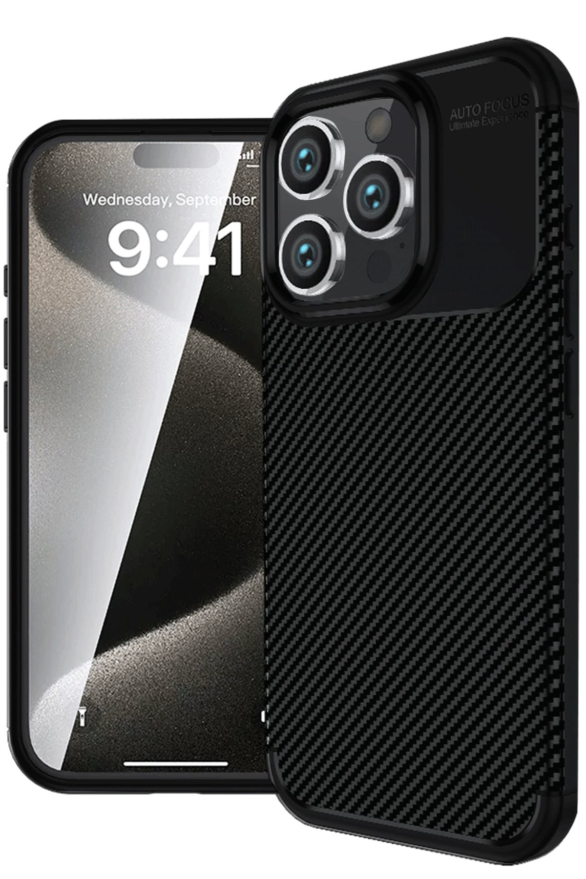 Newface iPhone 16 Pro Max Kılıf Boyi Silikon Kapak - Siyah