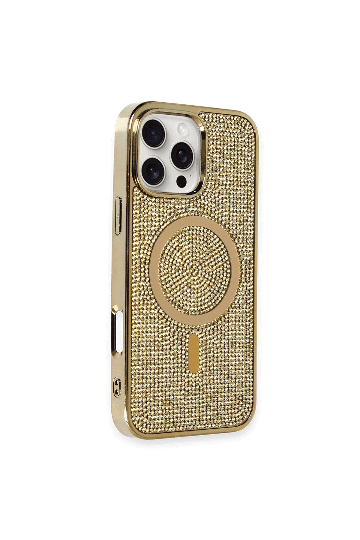 Newface iPhone 16 Pro Max Kılıf Montreal Yüzüklü Silikon Kapak - Lacivert