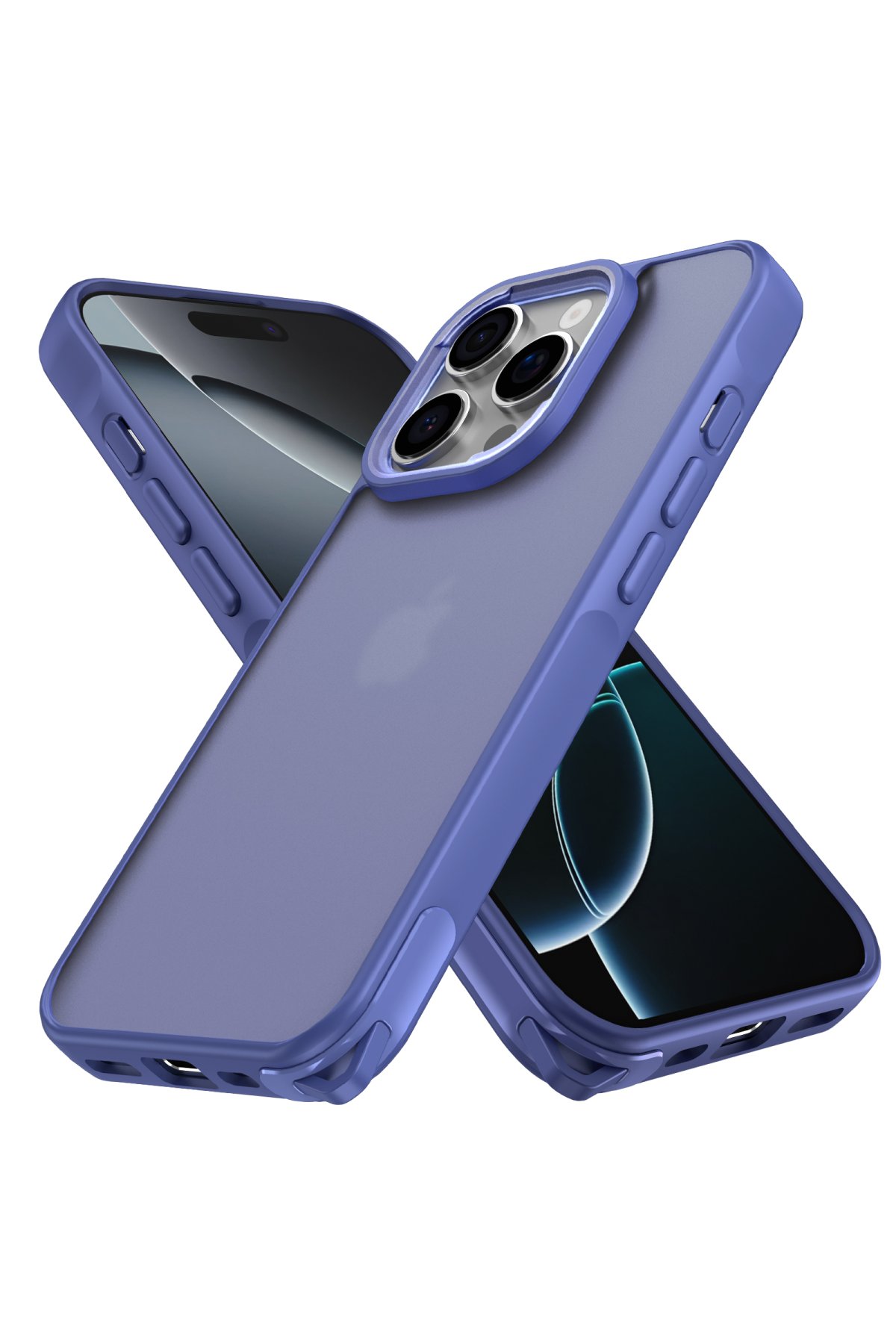 Newface iPhone 16 Pro Max Kılıf Pars Lens Yüzüklü Silikon - Kırmızı
