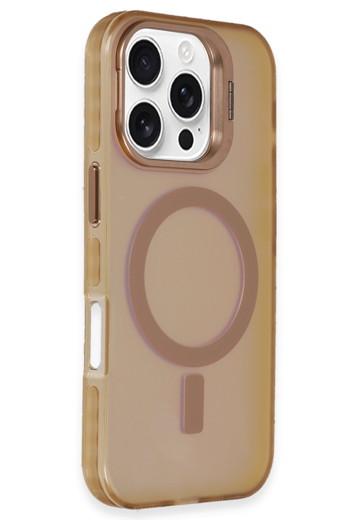 Newface iPhone 16 Pro Max Kılıf Trend S Plus Kapaklı Kılıf - Taba