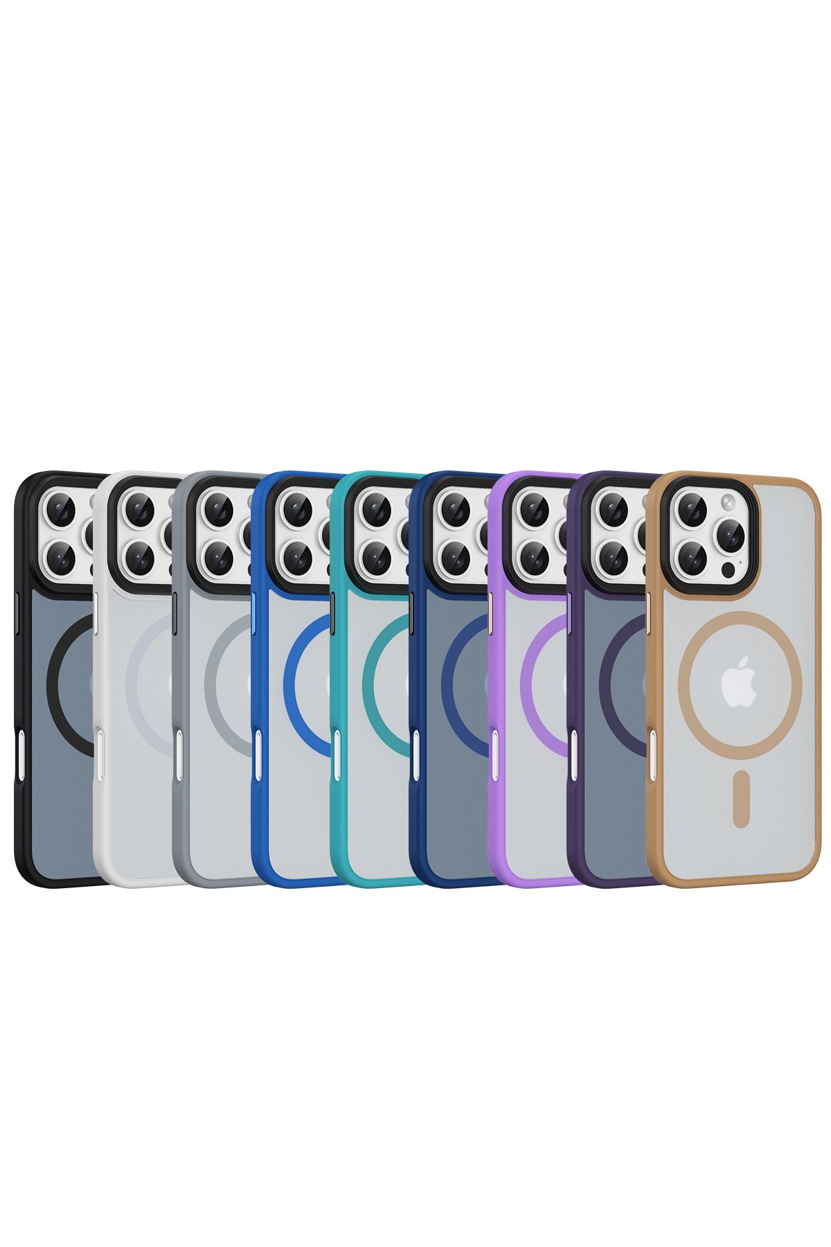 Newface iPhone 16 Pro Max Kılıf Volet Silikon - Beyaz