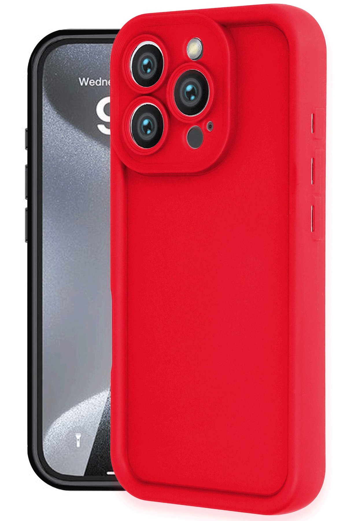 Newface iPhone 16 Pro Max Kılıf Daisy Simli Magsafe Kapak - Siyah