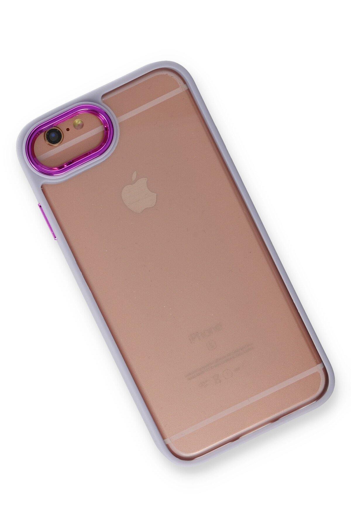 Newface iPhone 6 Kılıf Platin Simli Silikon - Sarı